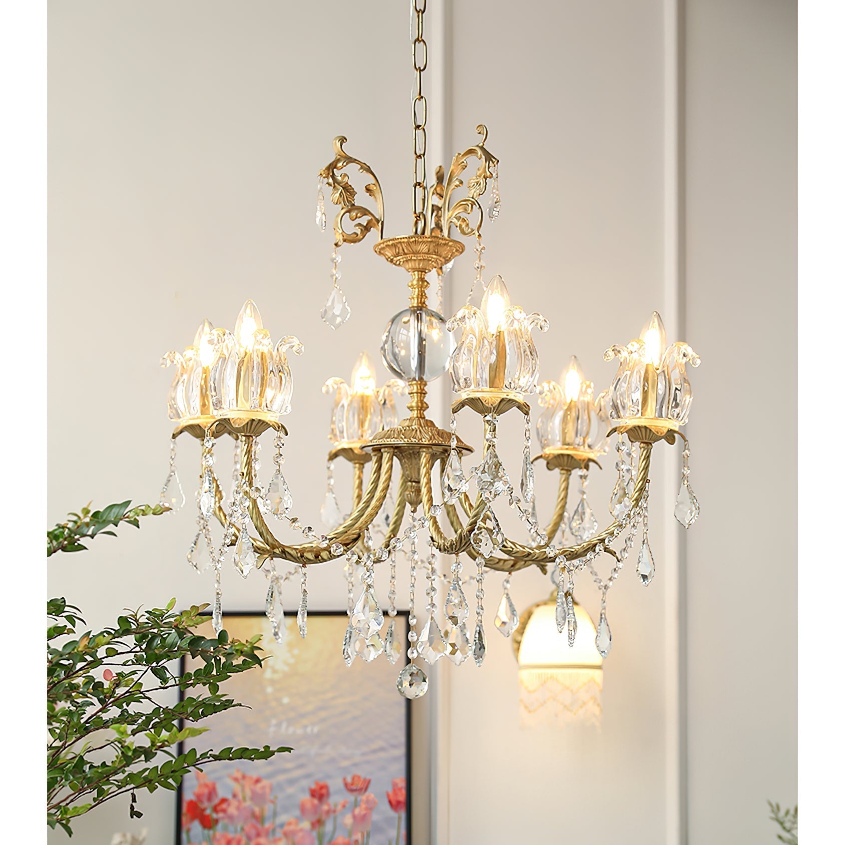 Evynyra Postmodern Luxury Brass Crystal Chandelier - Letslighting