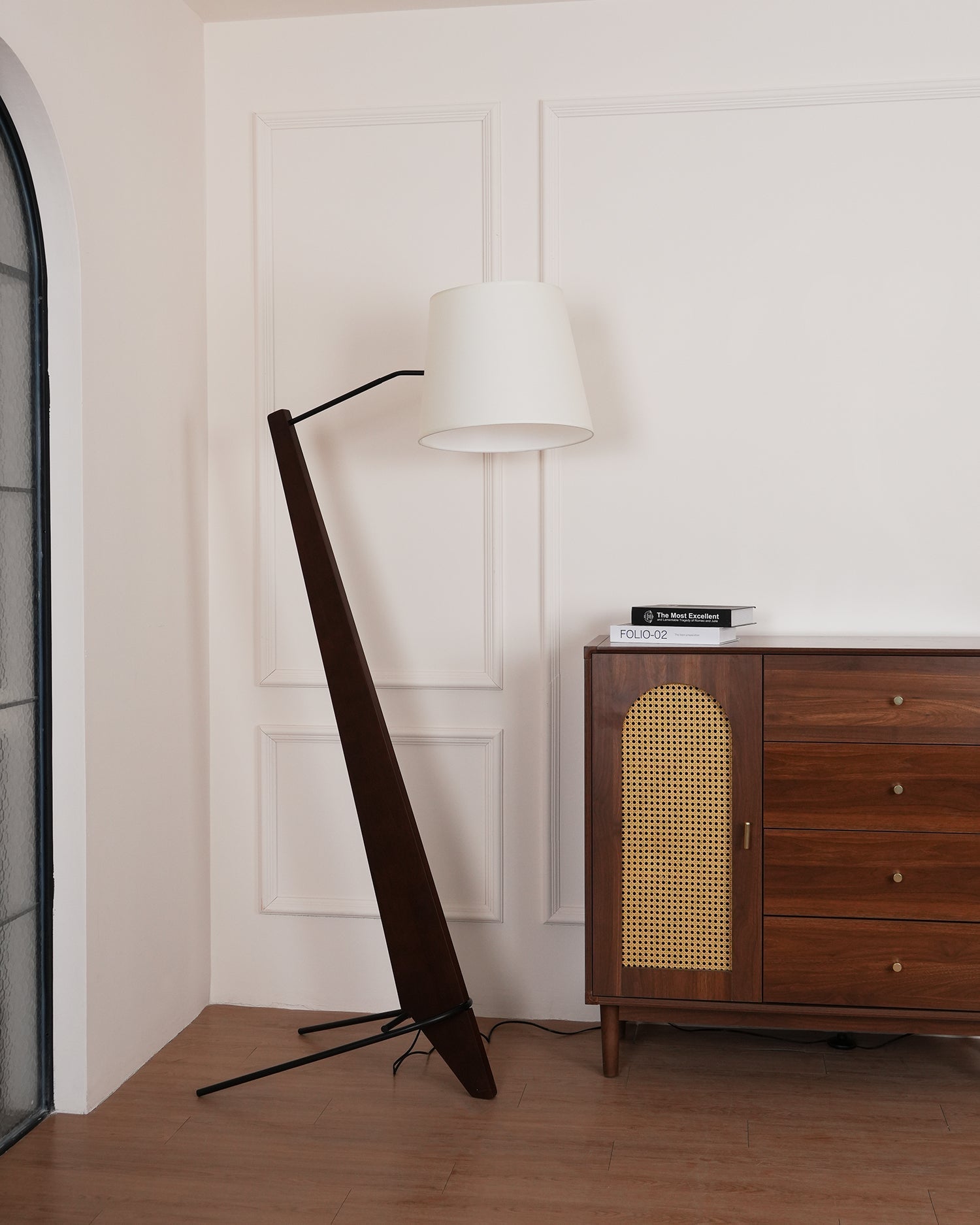 Torix Wood Fabric Floor Lamp - Letslighting