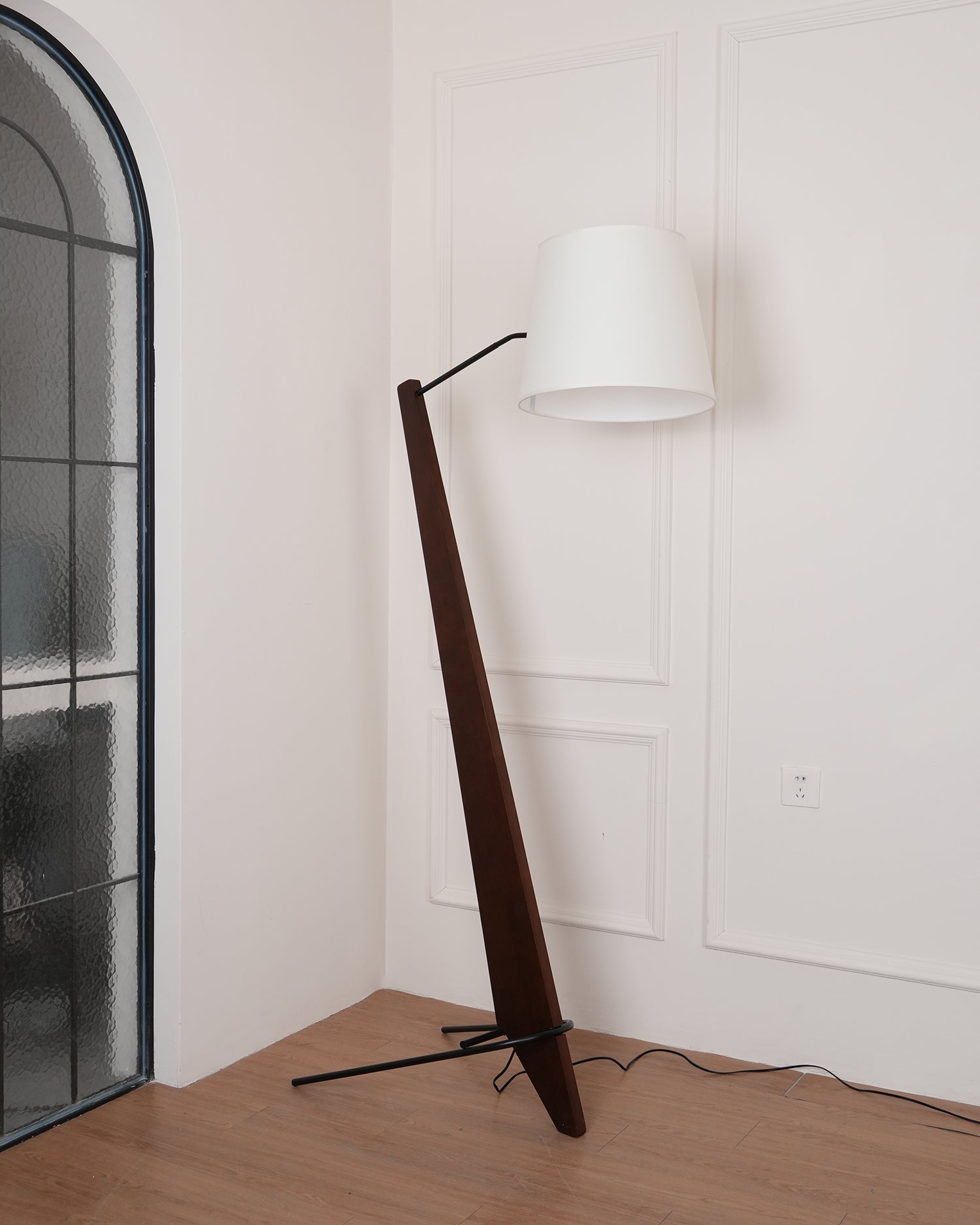 Torix Wood Fabric Floor Lamp - Letslighting