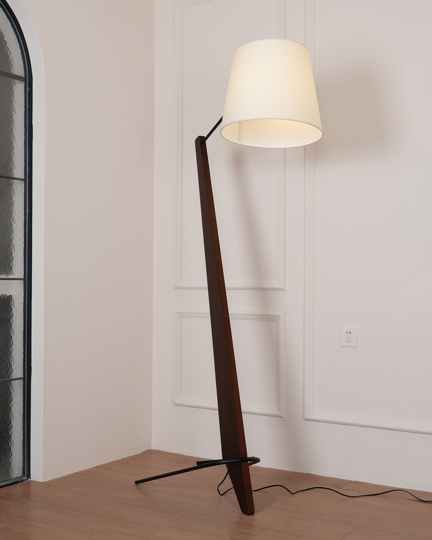 Torix Wood Fabric Floor Lamp - Letslighting