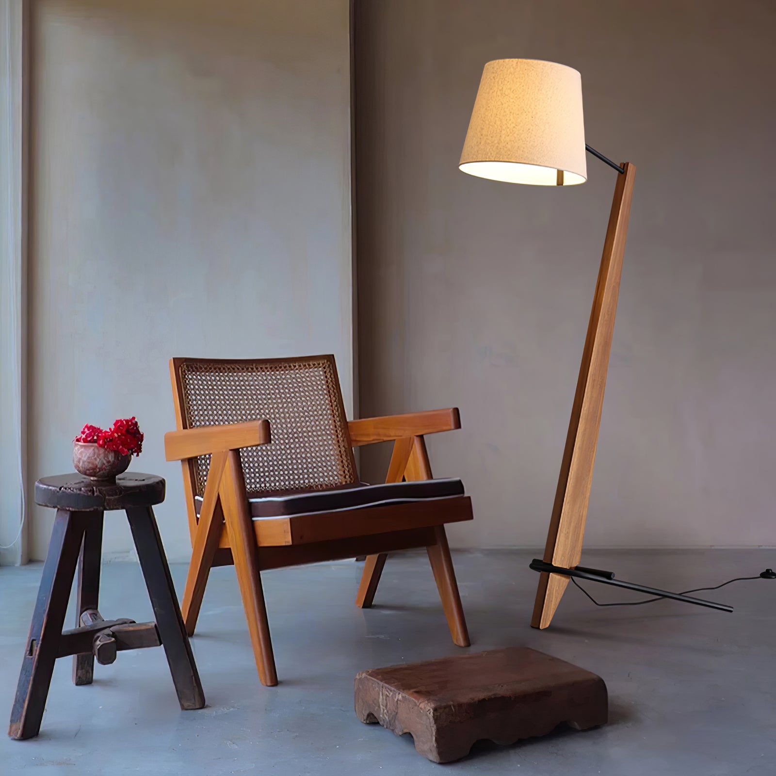 Torix Wood Fabric Floor Lamp - Letslighting