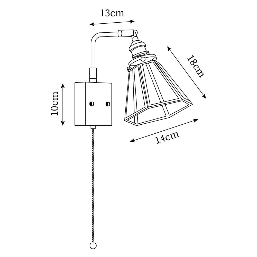 Simone Wall Lamp Floral Glass - Letslighting