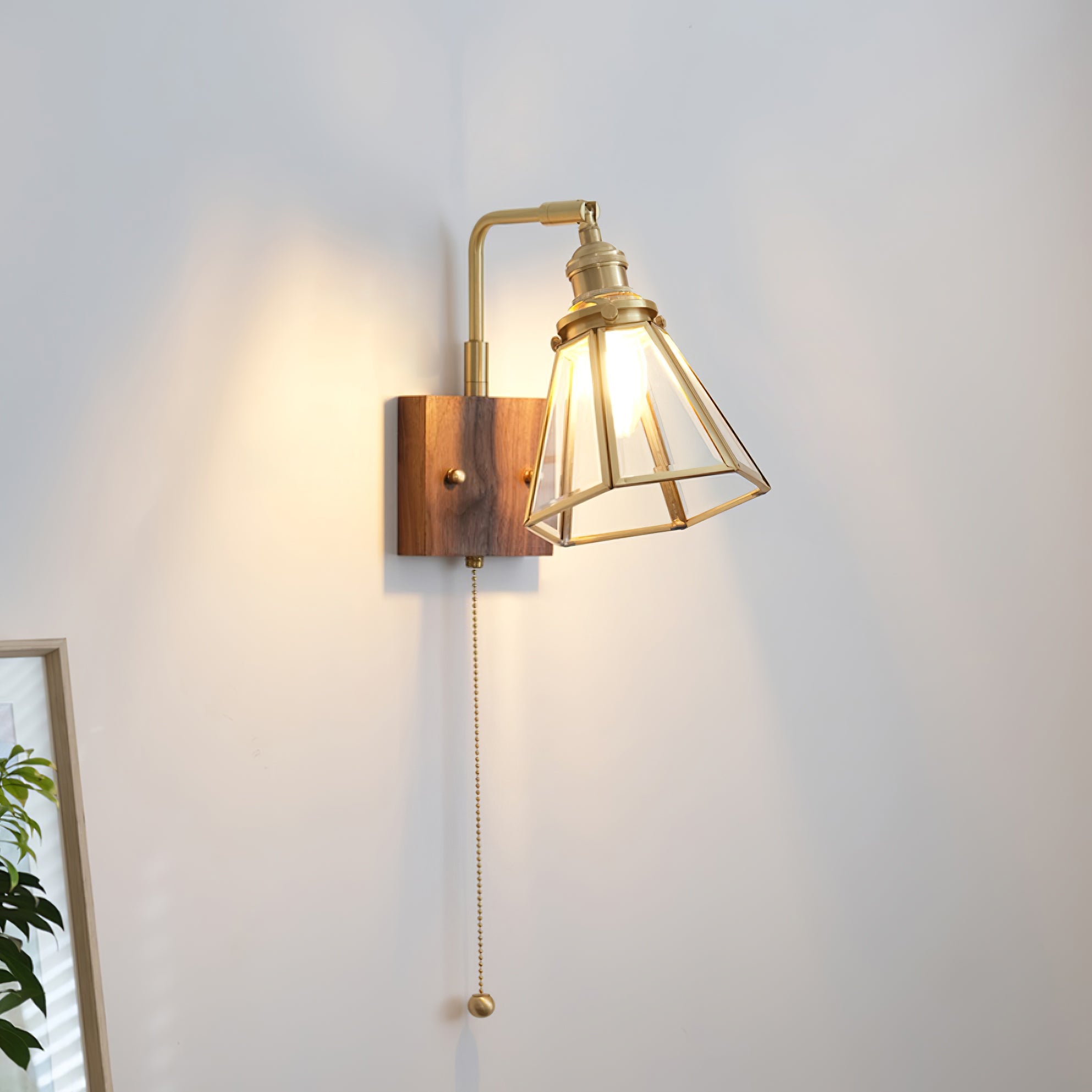 Simone Wall Lamp Floral Glass - Letslighting