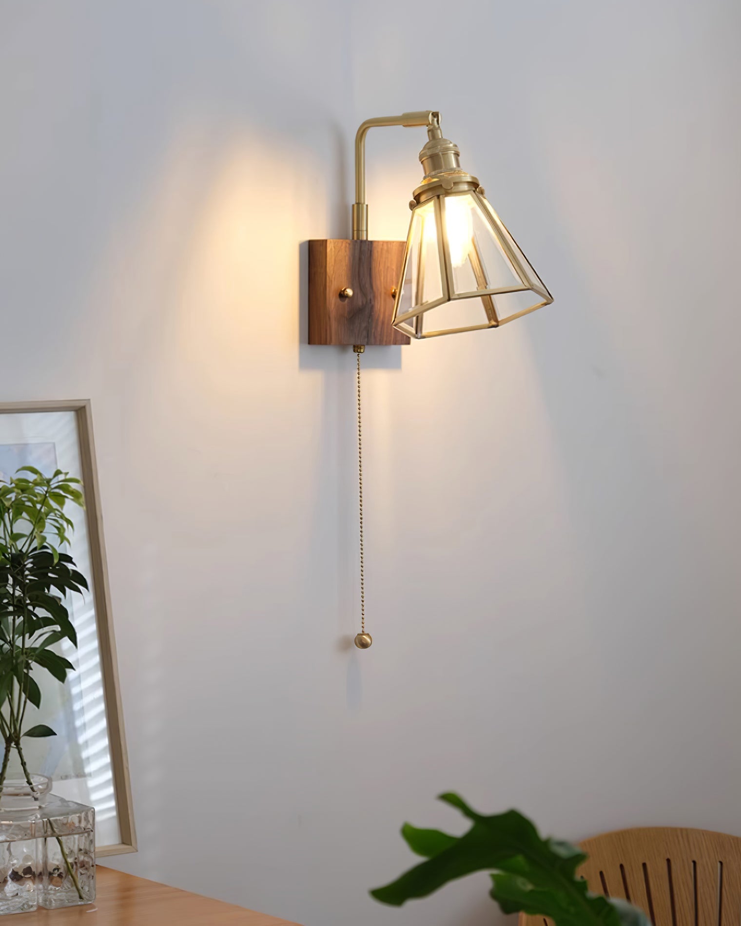 Simone Wall Lamp Floral Glass - Letslighting