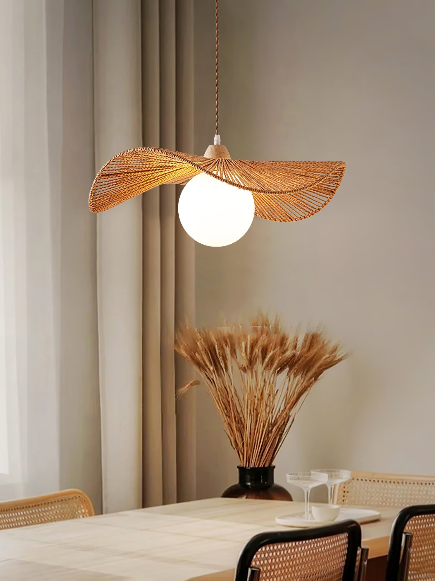 Atale Art Natural Woven Pendant Lamp - Letslighting