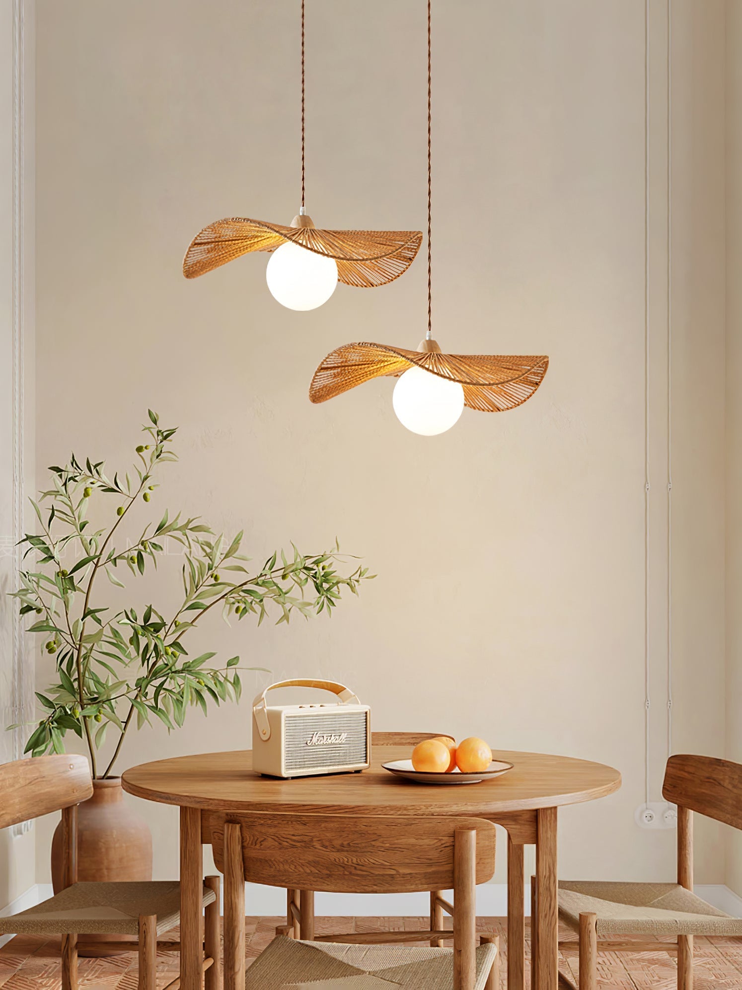 Atale Art Natural Woven Pendant Lamp - Letslighting