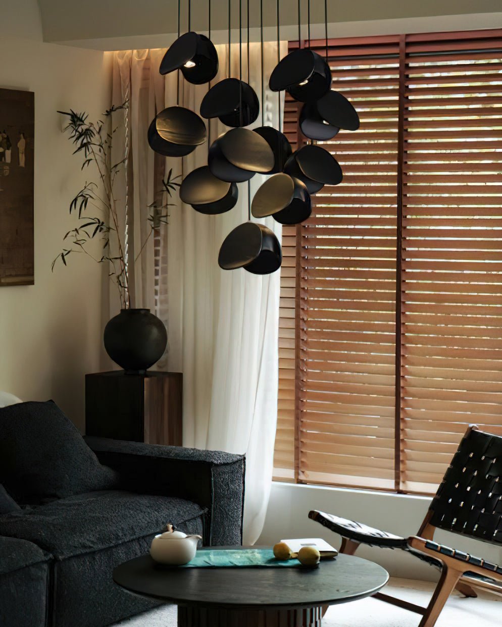 Elmiren Cluster Wood Pendant Light - Letslighting