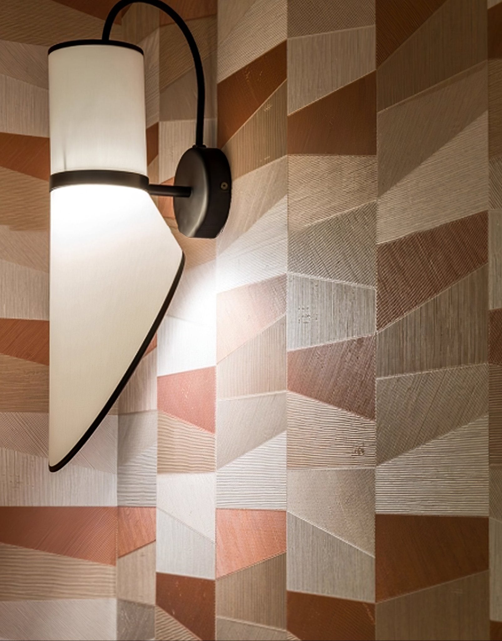 Sketch Modern Metal & Fabric Wall Light