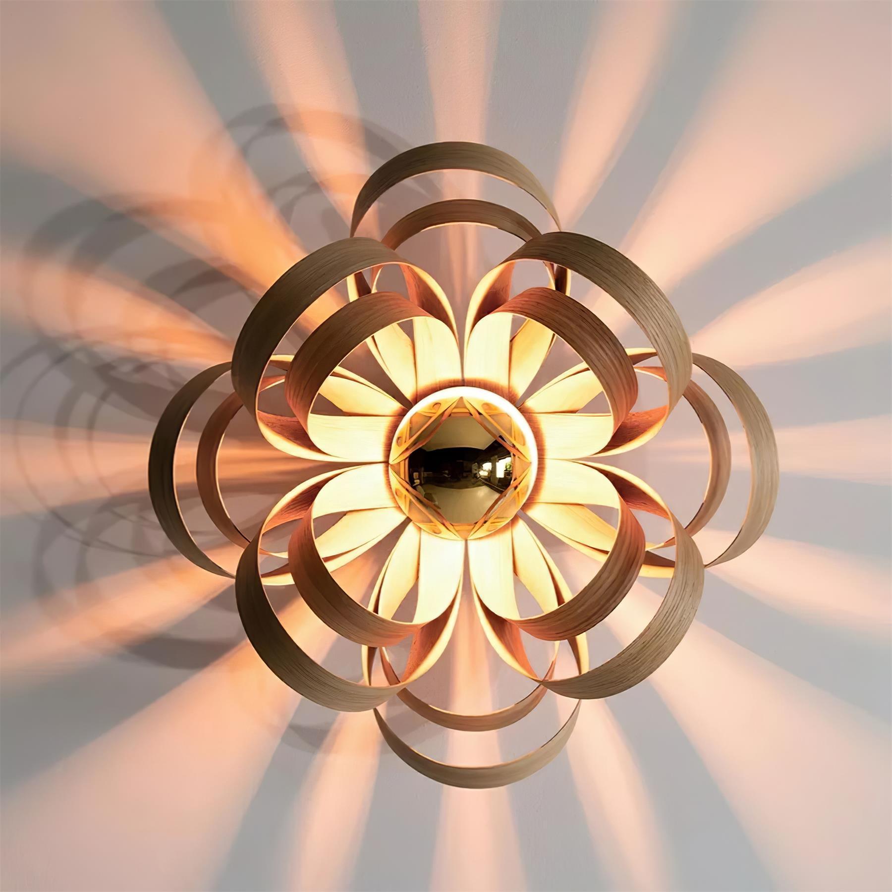 Veylo Wooden Ribbon Ceiling Lamp - Letslighting