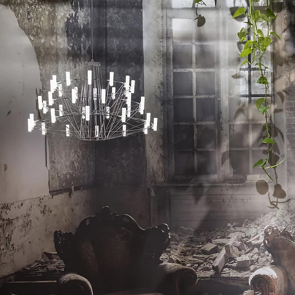 Lustra Chandelier Sky Ballet Stainless Steel Acrylic Modern - Letslighting