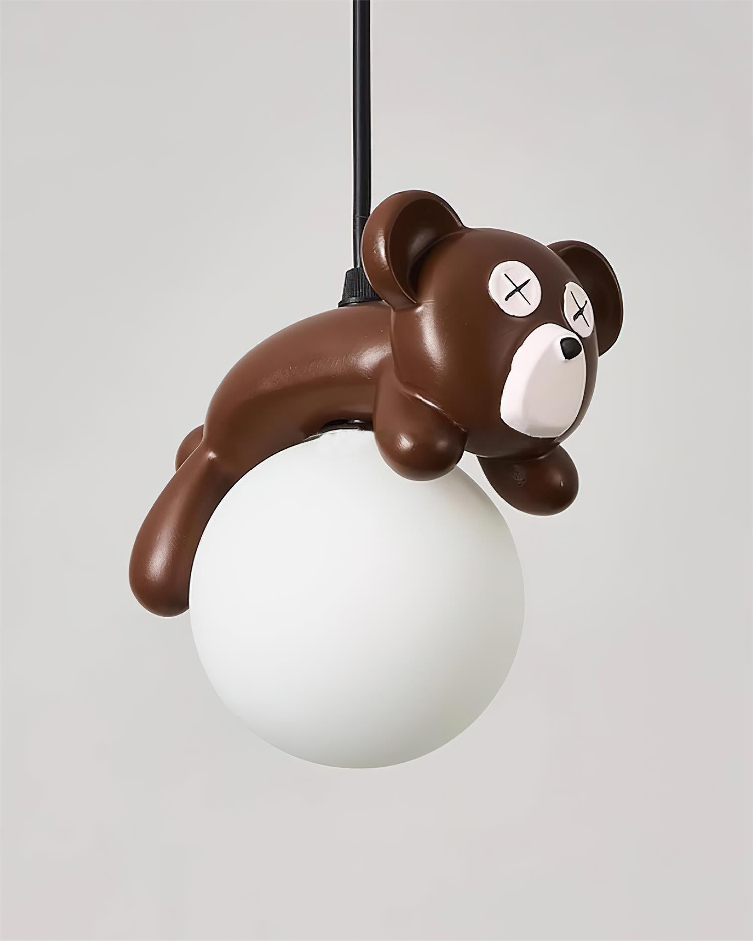 Sleepy Bear Pendant Lamp Whimsical Drifting Teddy - Letslighting