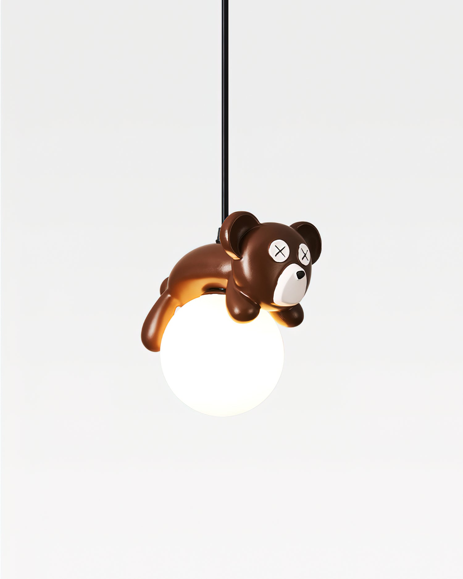 Sleepy Bear Pendant Lamp Whimsical Drifting Teddy - Letslighting