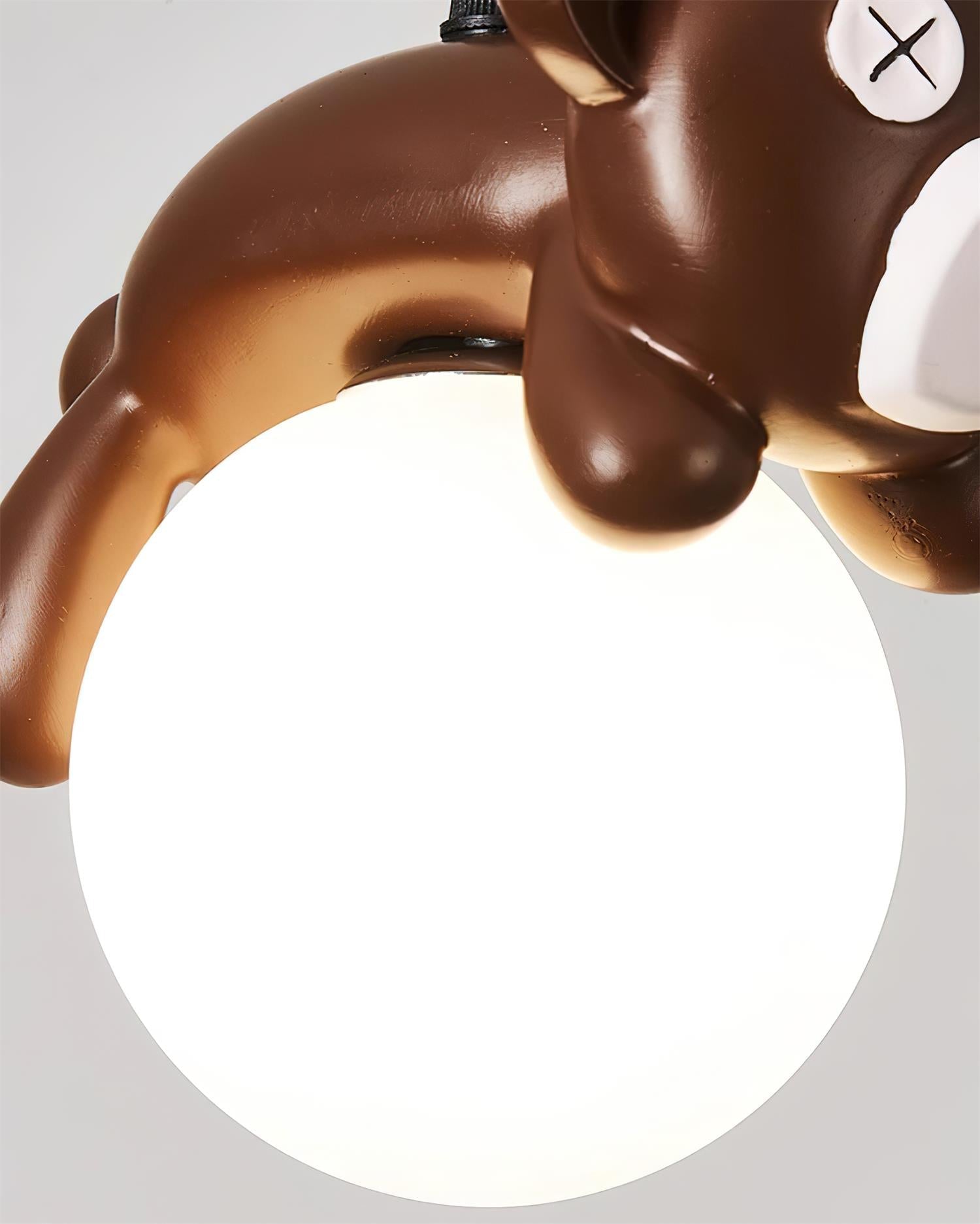 Sleepy Bear Pendant Lamp Whimsical Drifting Teddy - Letslighting