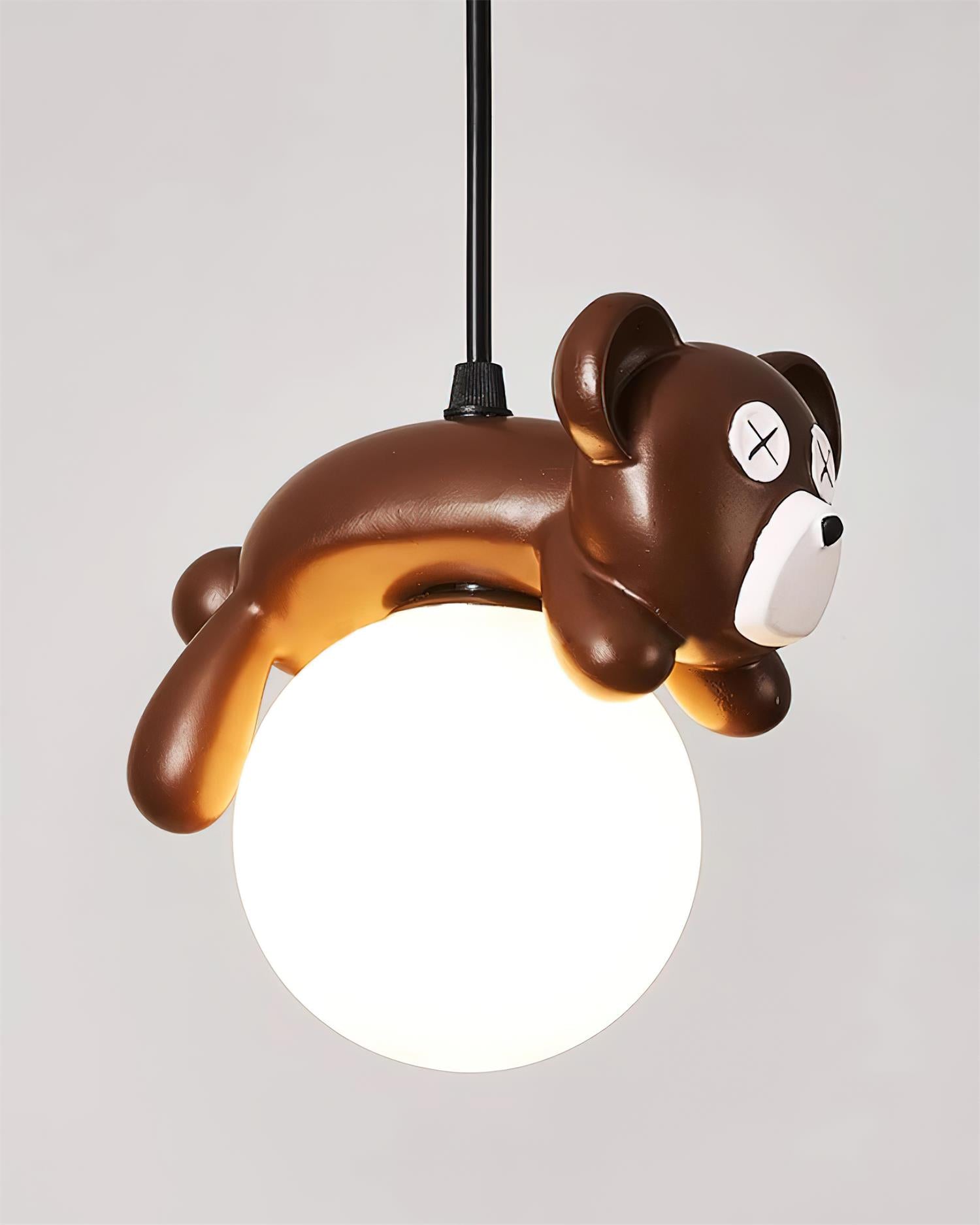 Sleepy Bear Pendant Lamp Whimsical Drifting Teddy - Letslighting