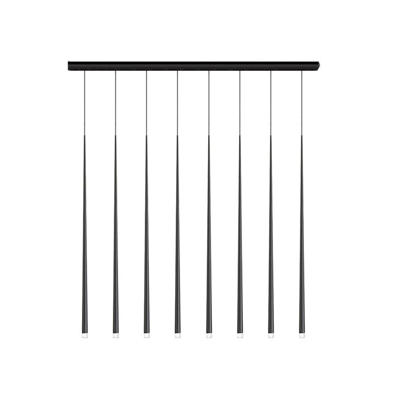 Lustra Chandelier Slender Black Minimalist - Letslighting