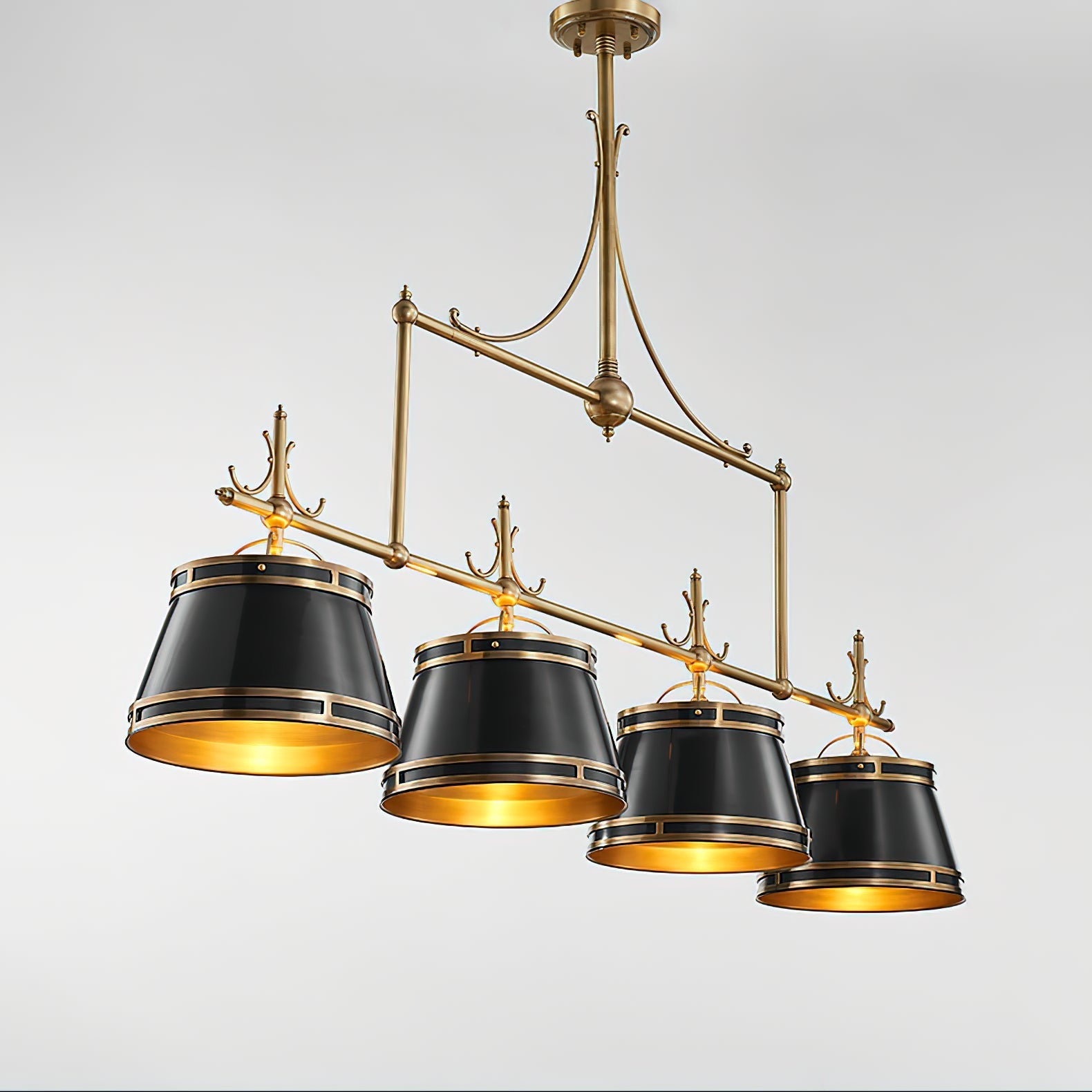 Ulphaion Vintage Industrial Brass Chandelier - Letslighting
