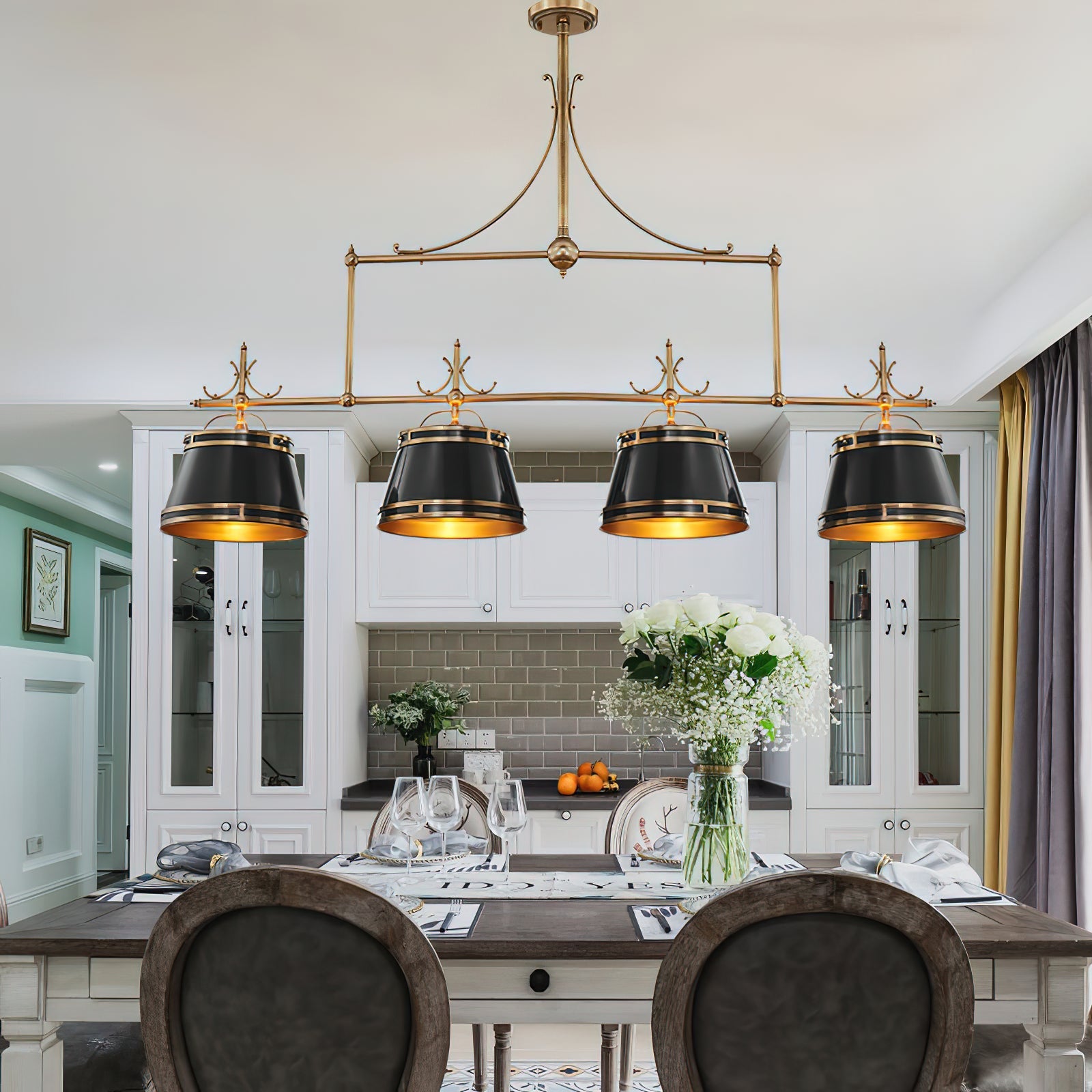 Ulphaion Vintage Industrial Brass Chandelier - Letslighting