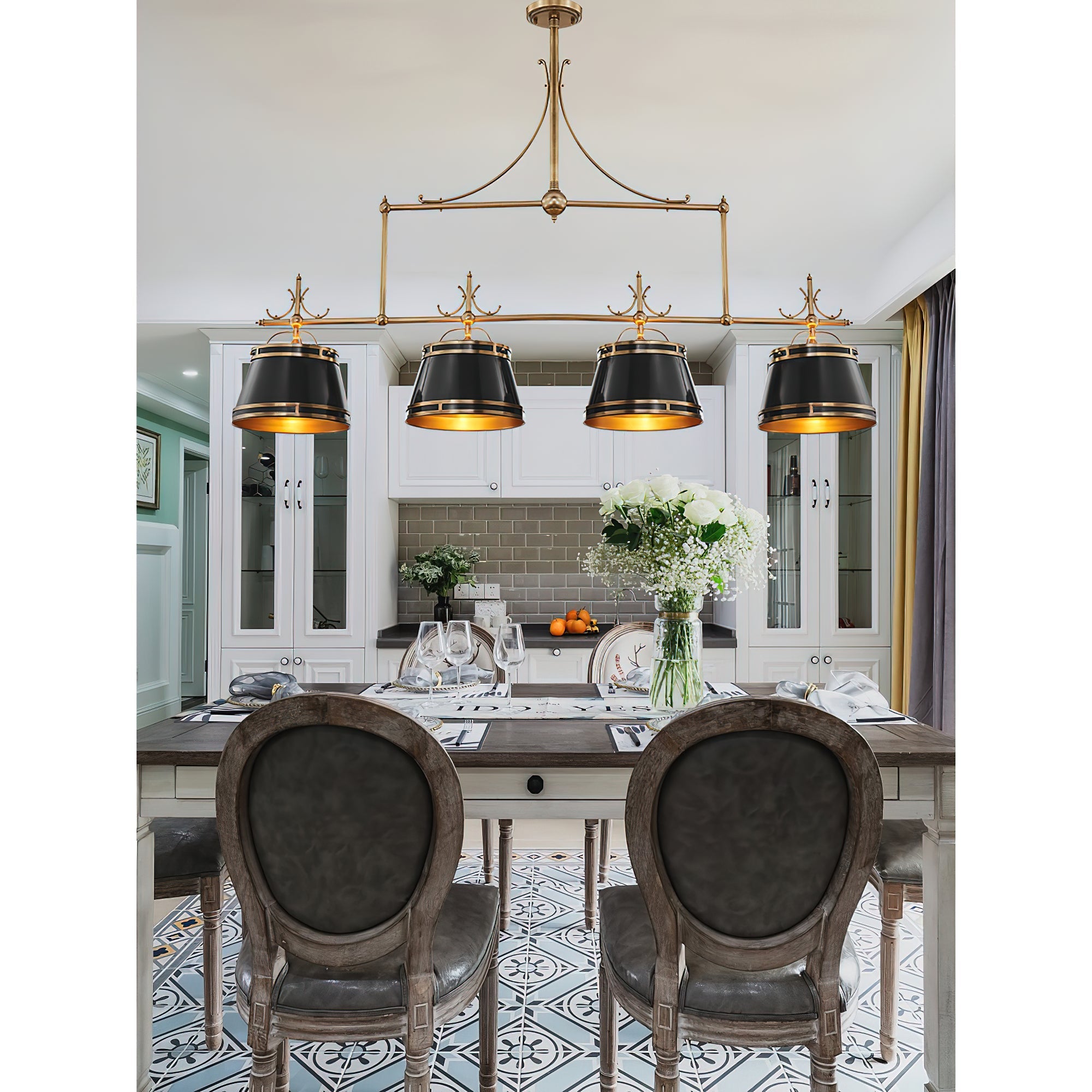 Ulphaion Vintage Industrial Brass Chandelier - Letslighting