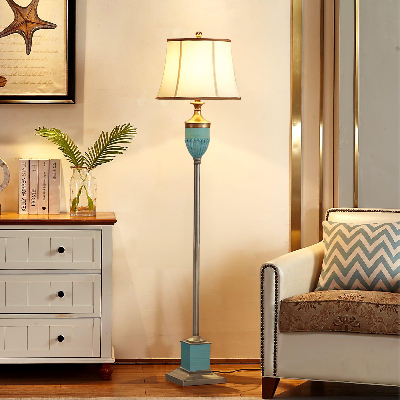 Chester Vintage Resin Floor Lamp - Letslighting