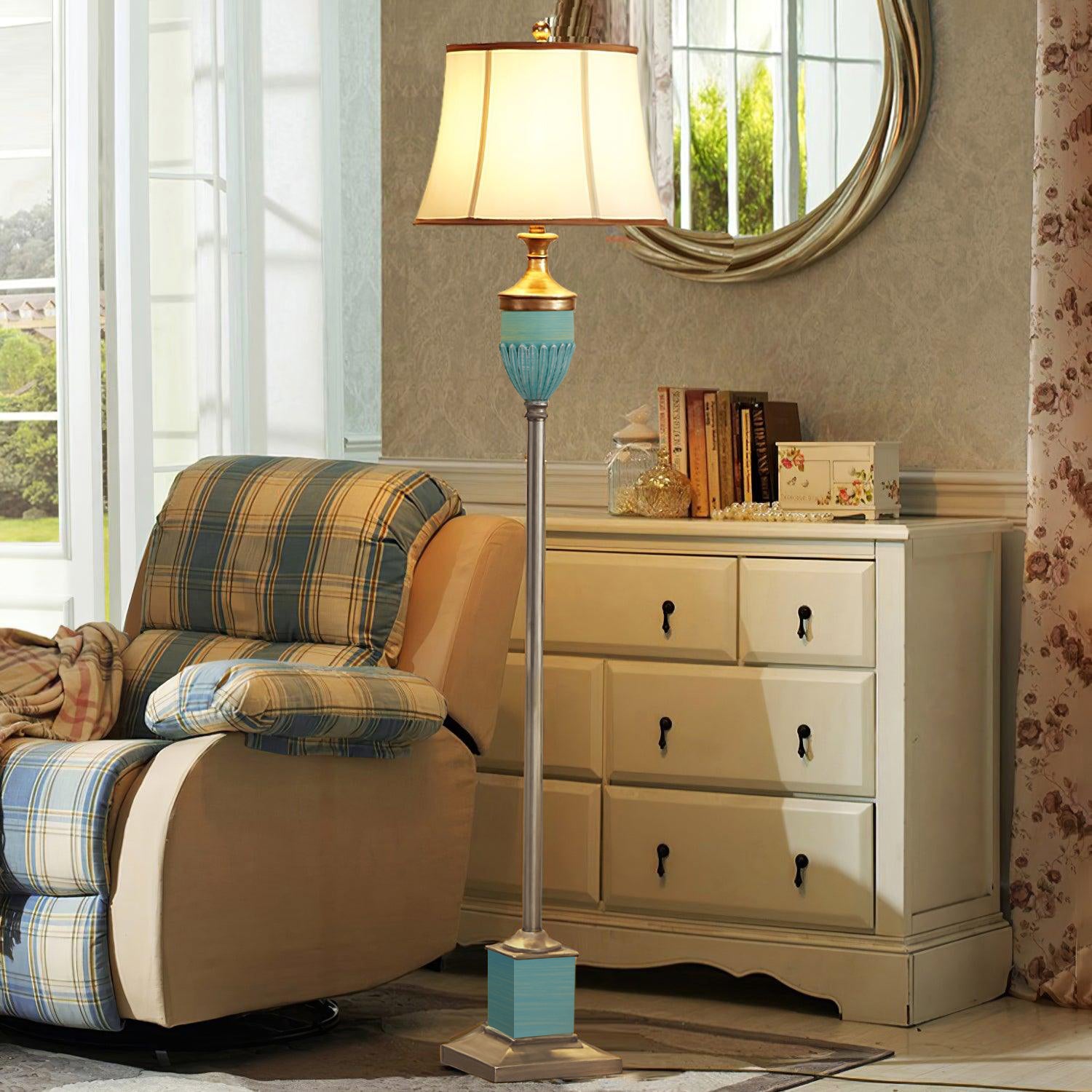 Chester Vintage Resin Floor Lamp - Letslighting