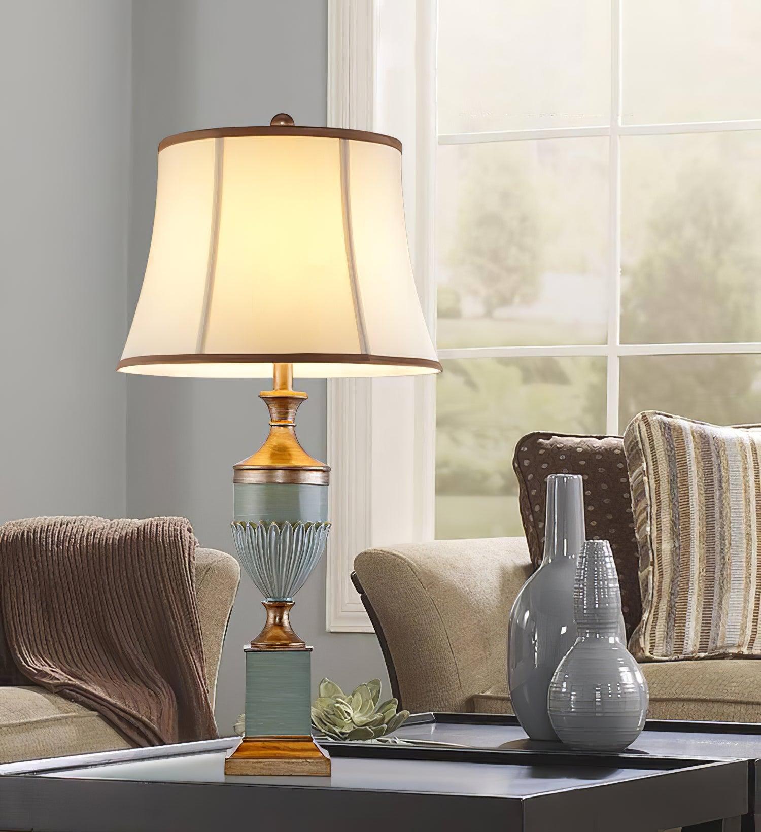 Laura Vintage Resin Table Lamp - Letslighting