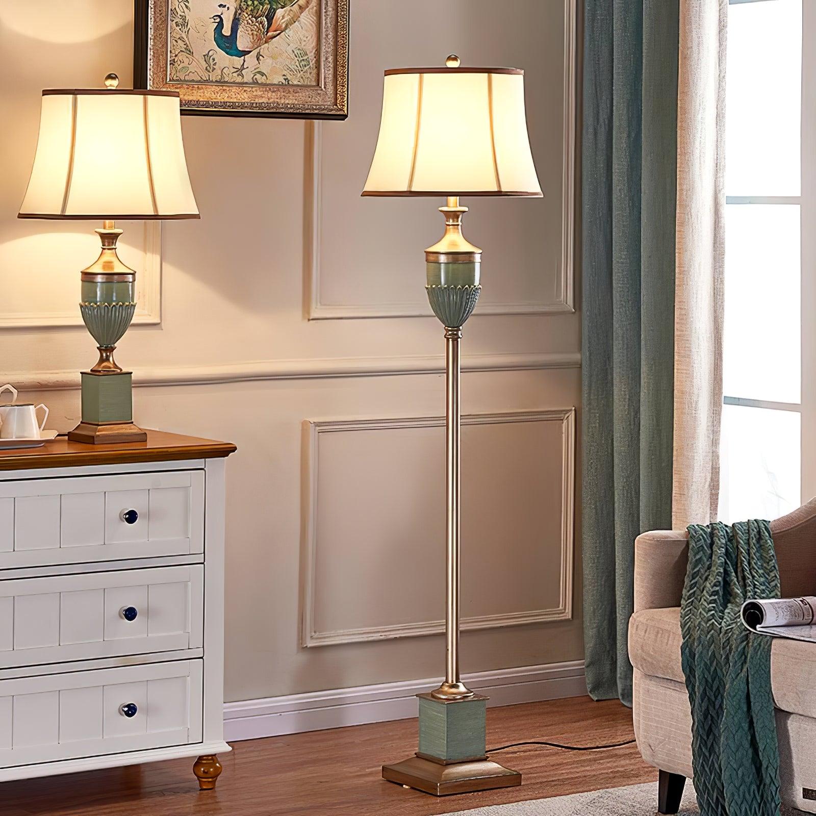 Laura Vintage Resin Table Lamp - Letslighting