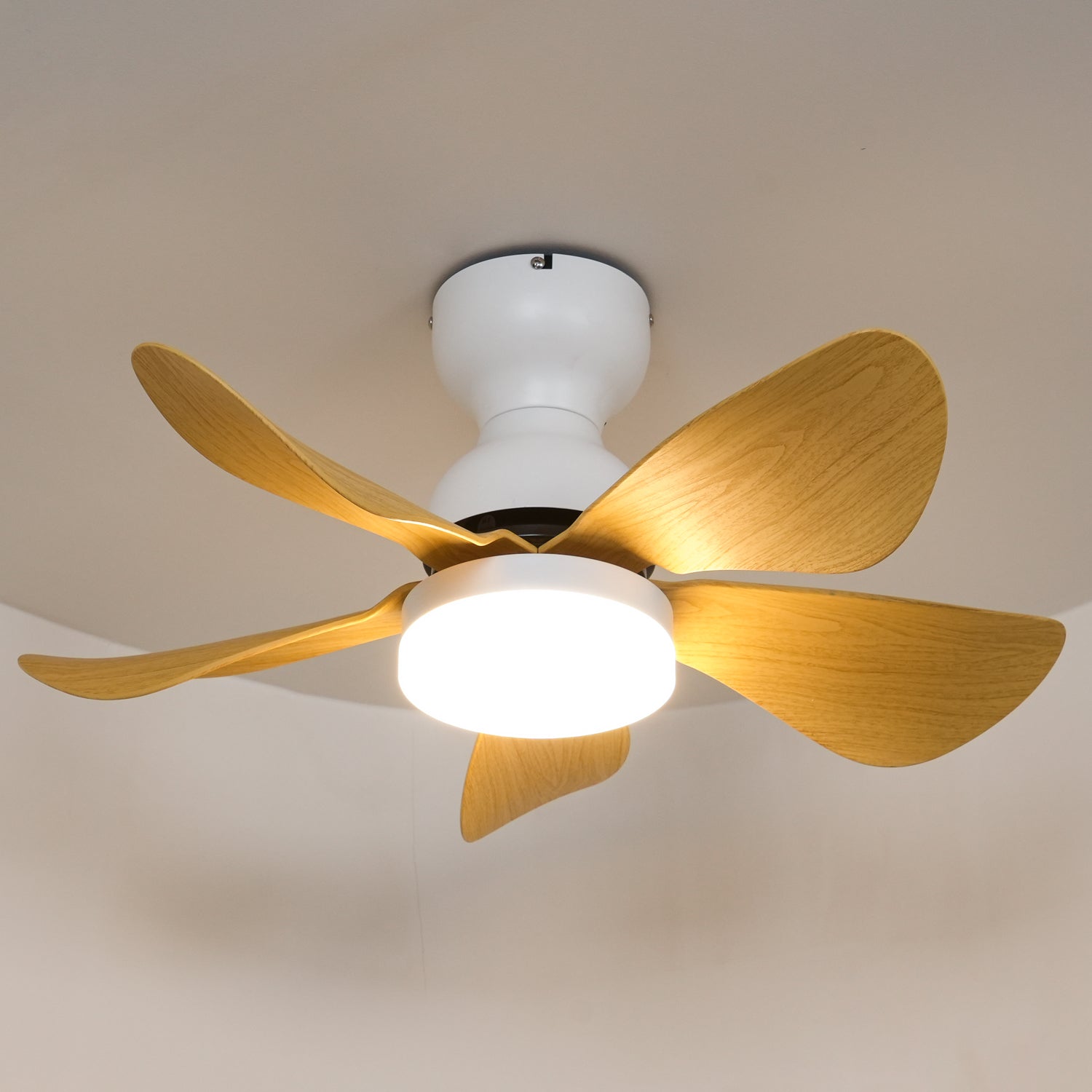Callen Wood Ceiling Fan Light - Letslighting
