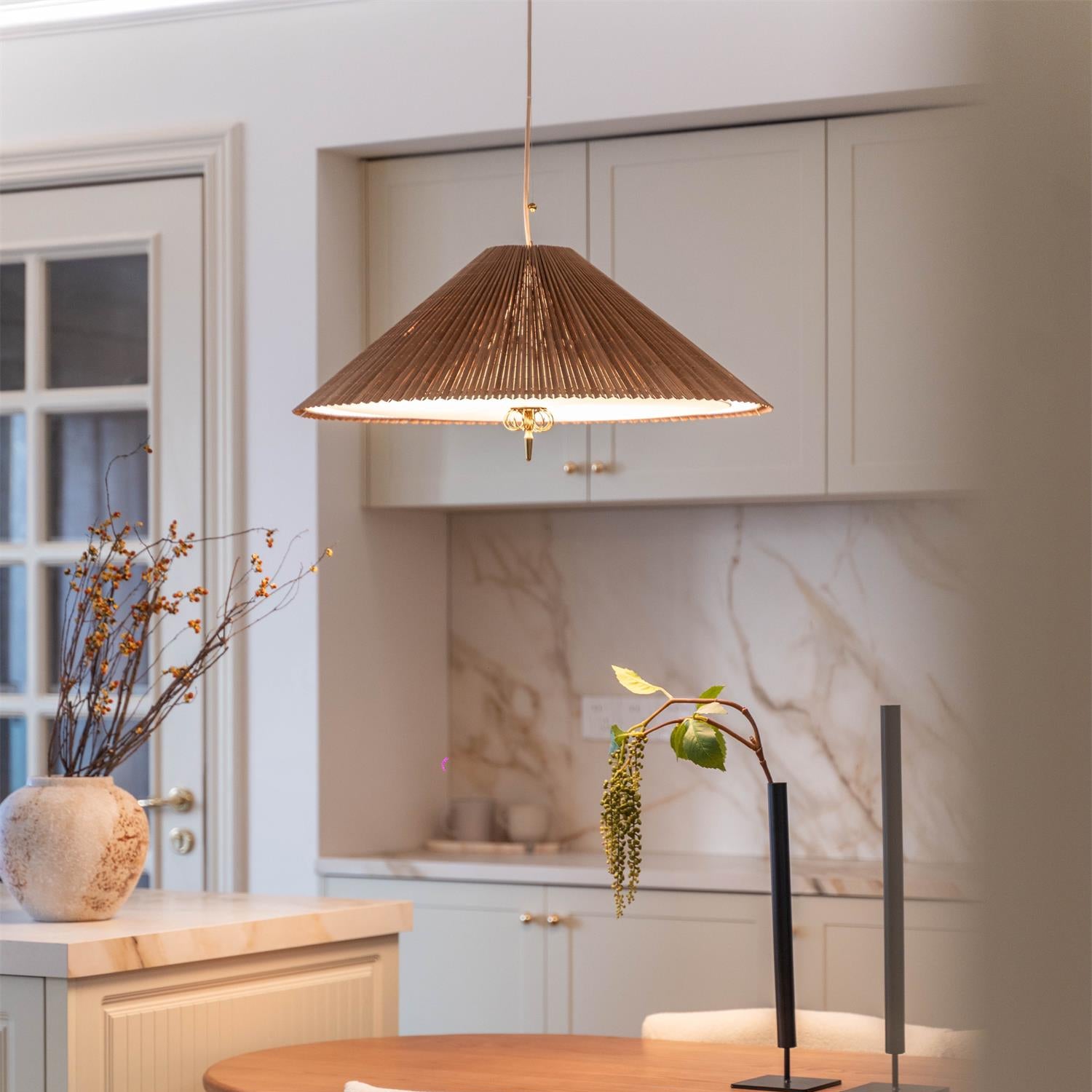 Feyla Natural Woven Pendant Lamp - Letslighting