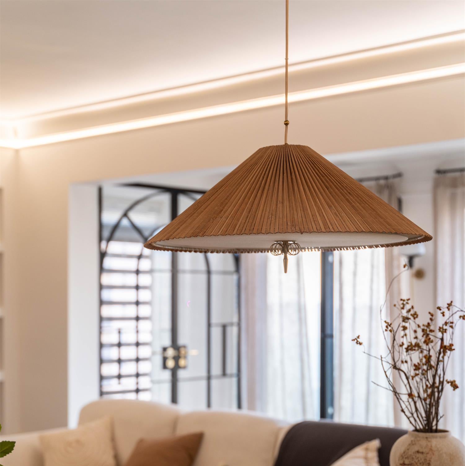 Feyla Natural Woven Pendant Lamp - Letslighting
