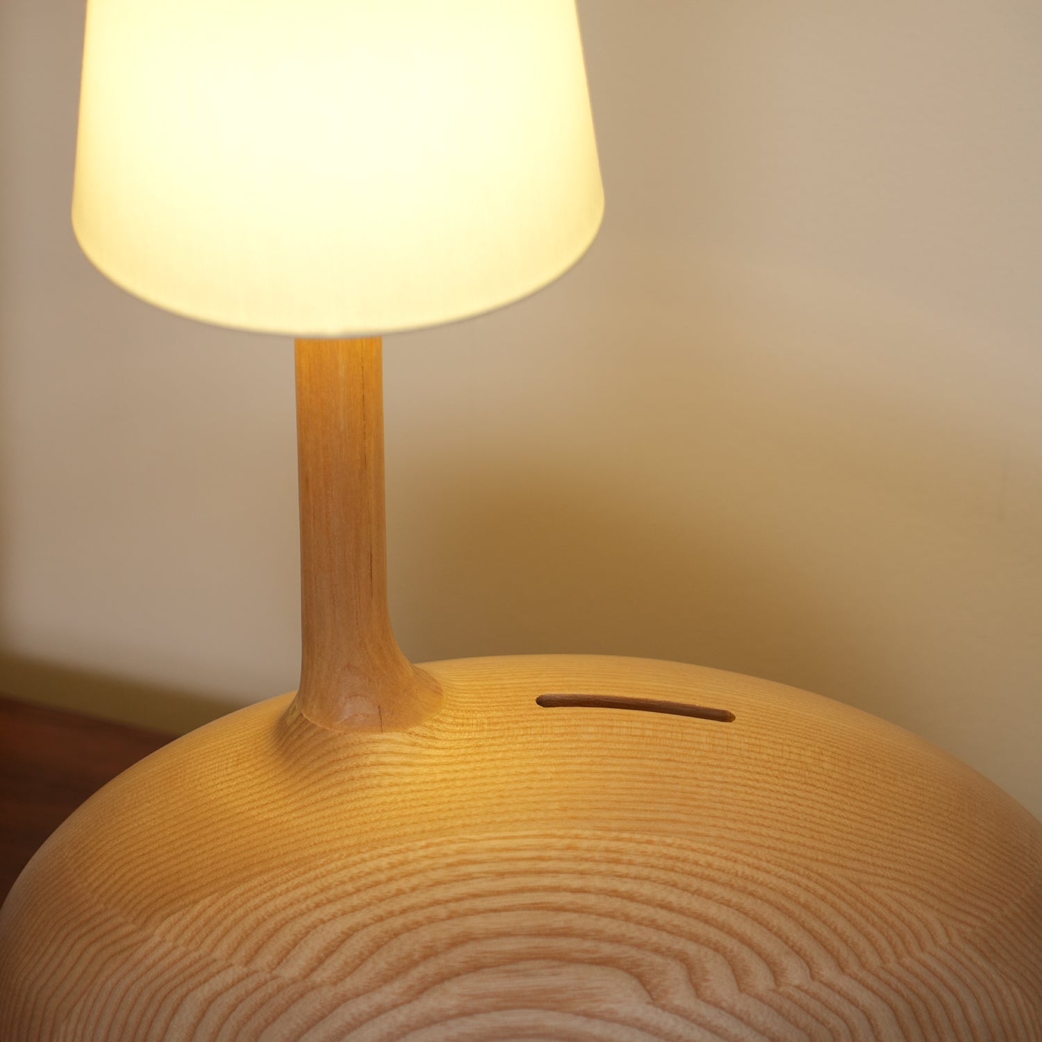 Clyra Wood Fabric Table Lamp - Letslighting