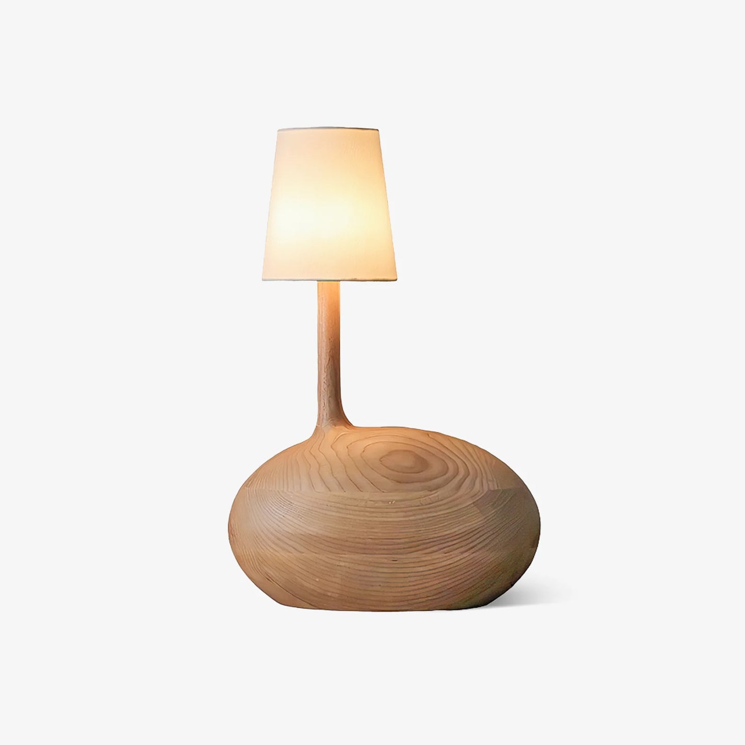 Clyra Wood Fabric Table Lamp - Letslighting