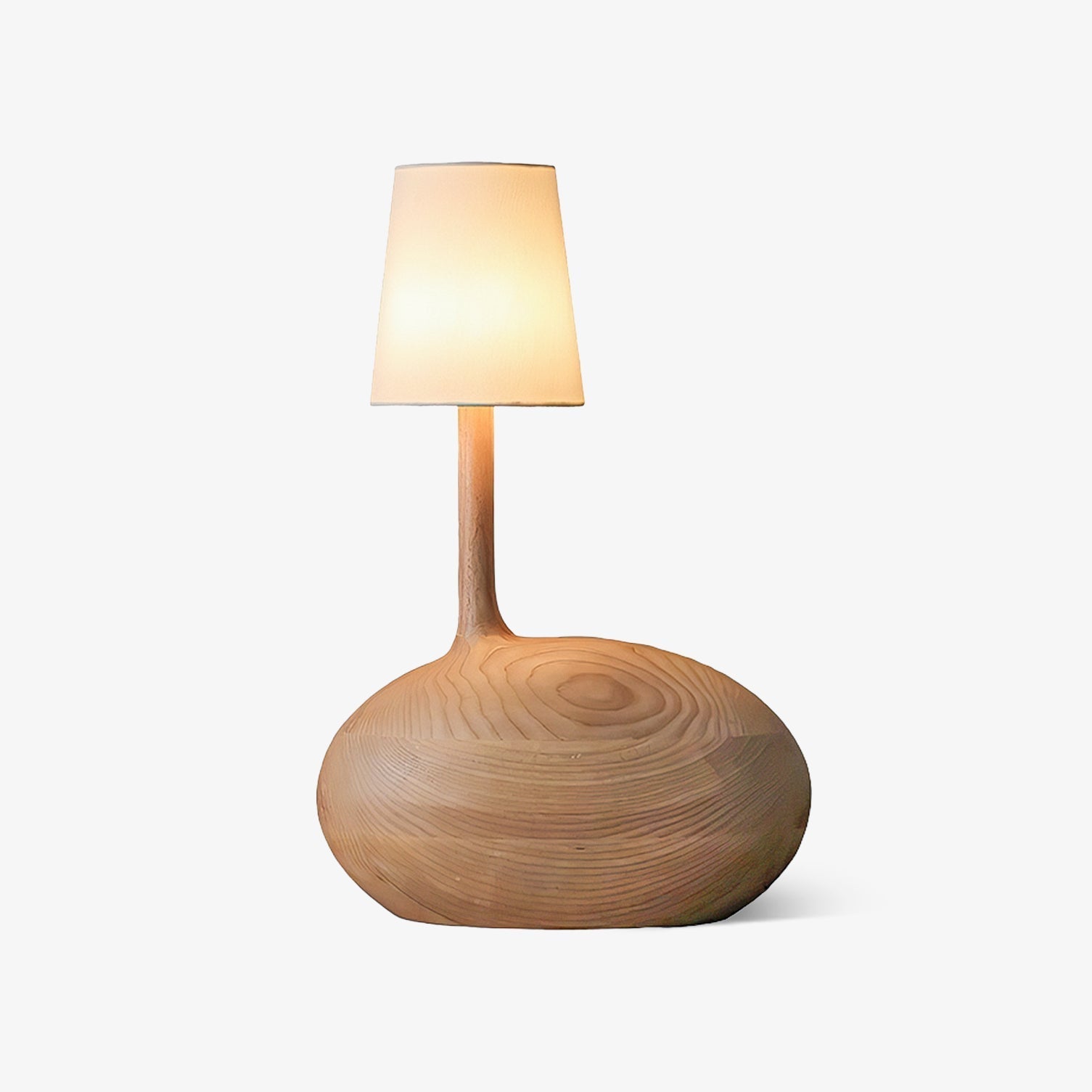 Clyra Wood Fabric Table Lamp - Letslighting