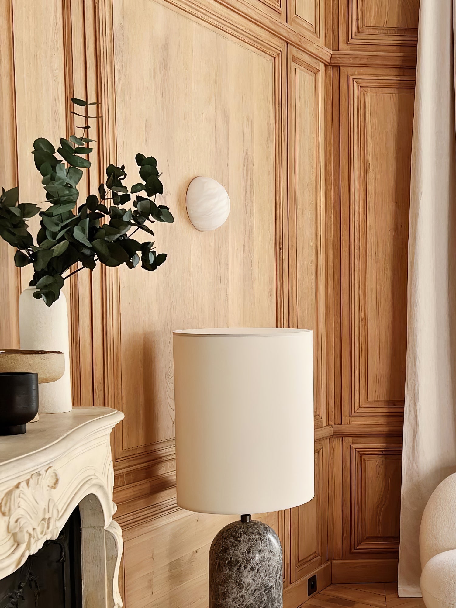 Canoria Wabi-Sabi Travertine Wall Lamp - Letslighting