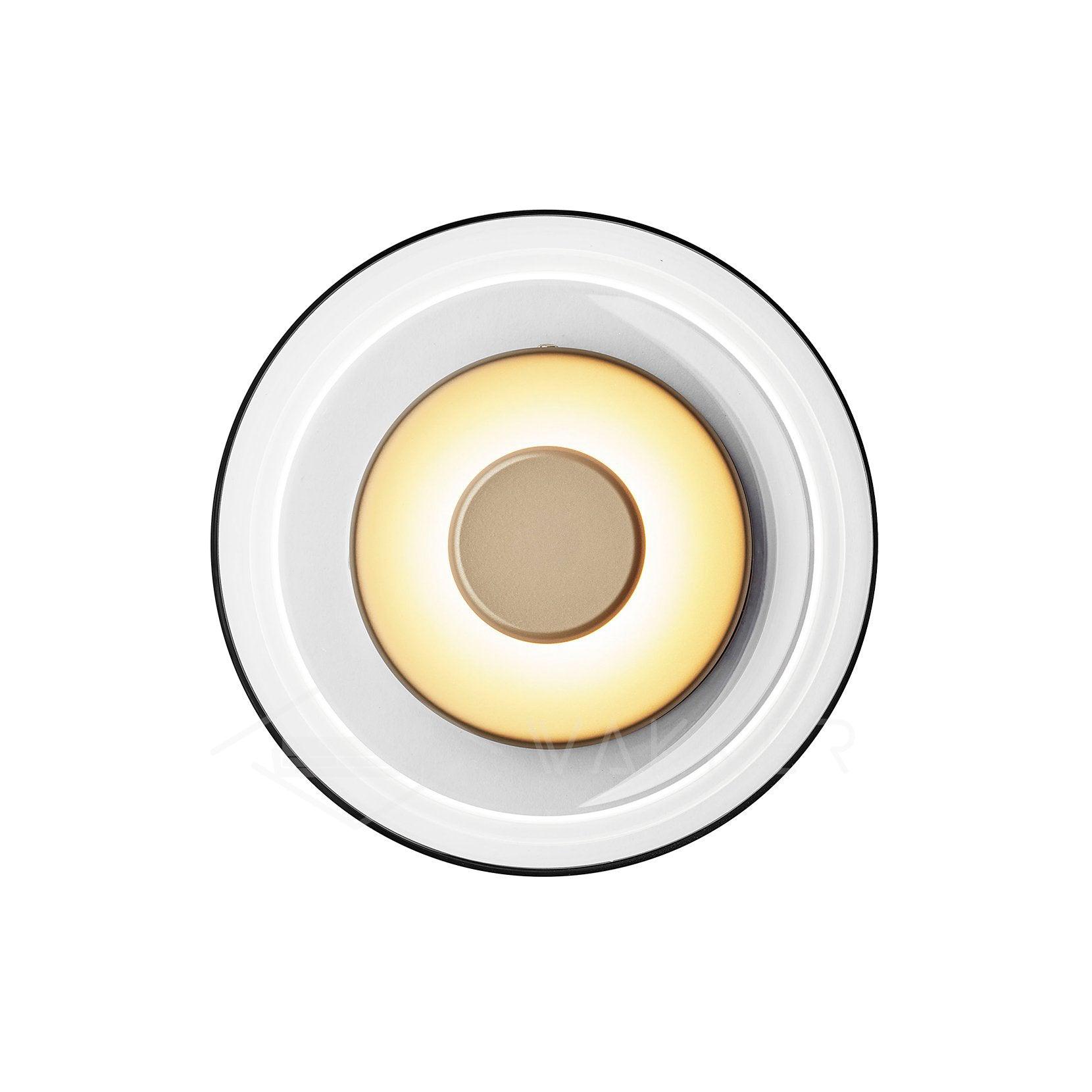 Crux Modern Minimalist Brass Glass Wall Light - Letslighting