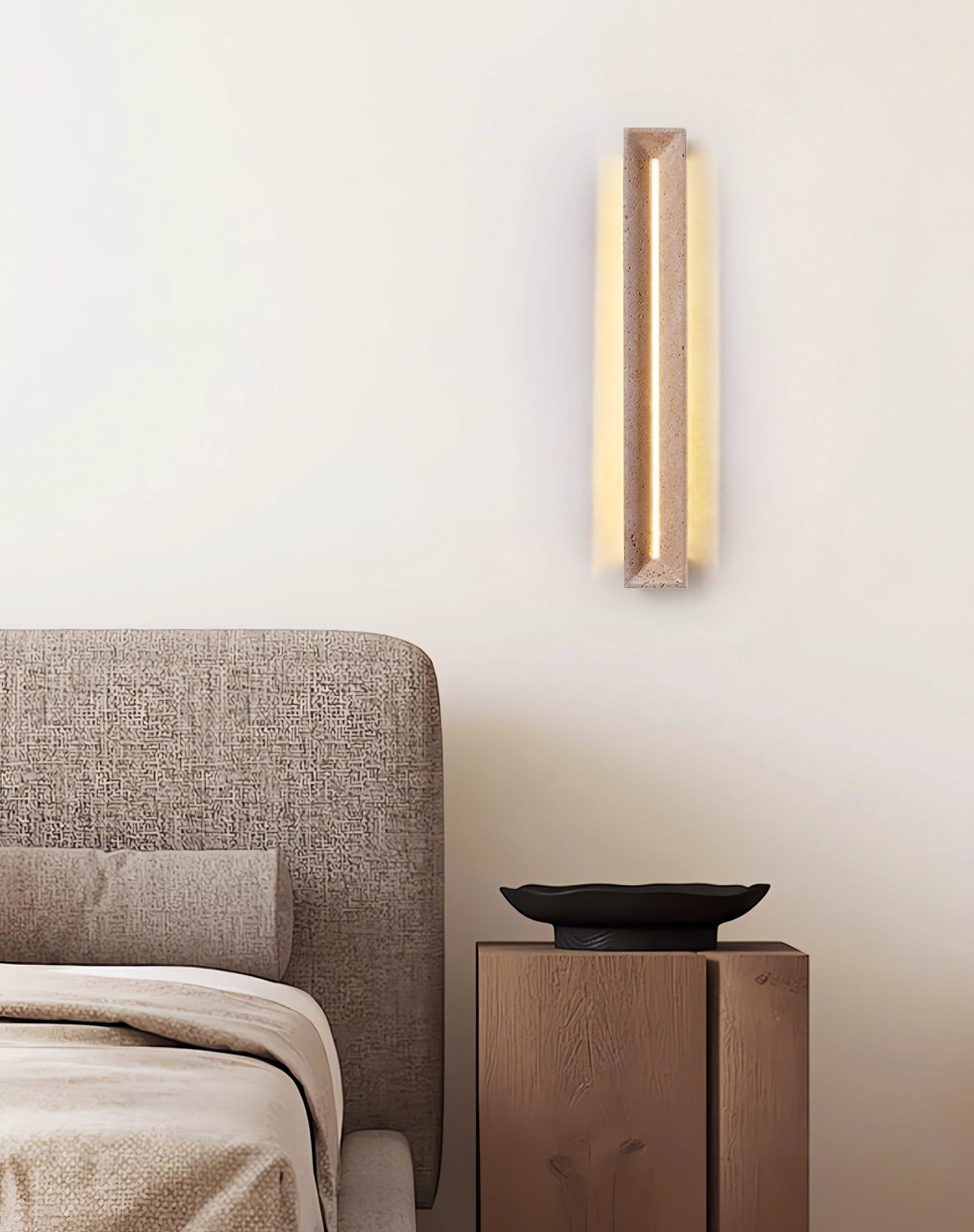 Anoren Minimalist Travertine Wall Light - Letslighting