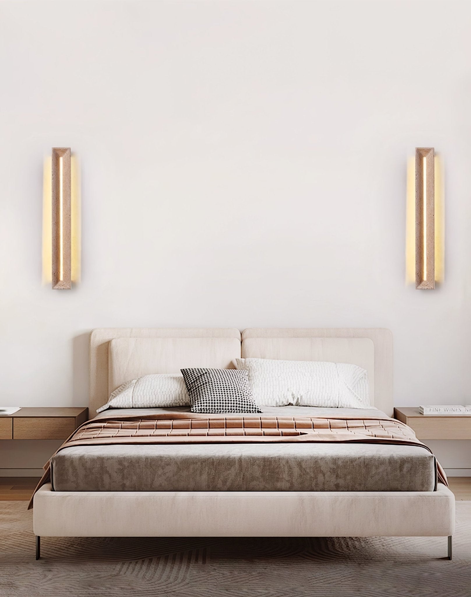 Anoren Minimalist Travertine Wall Light - Letslighting