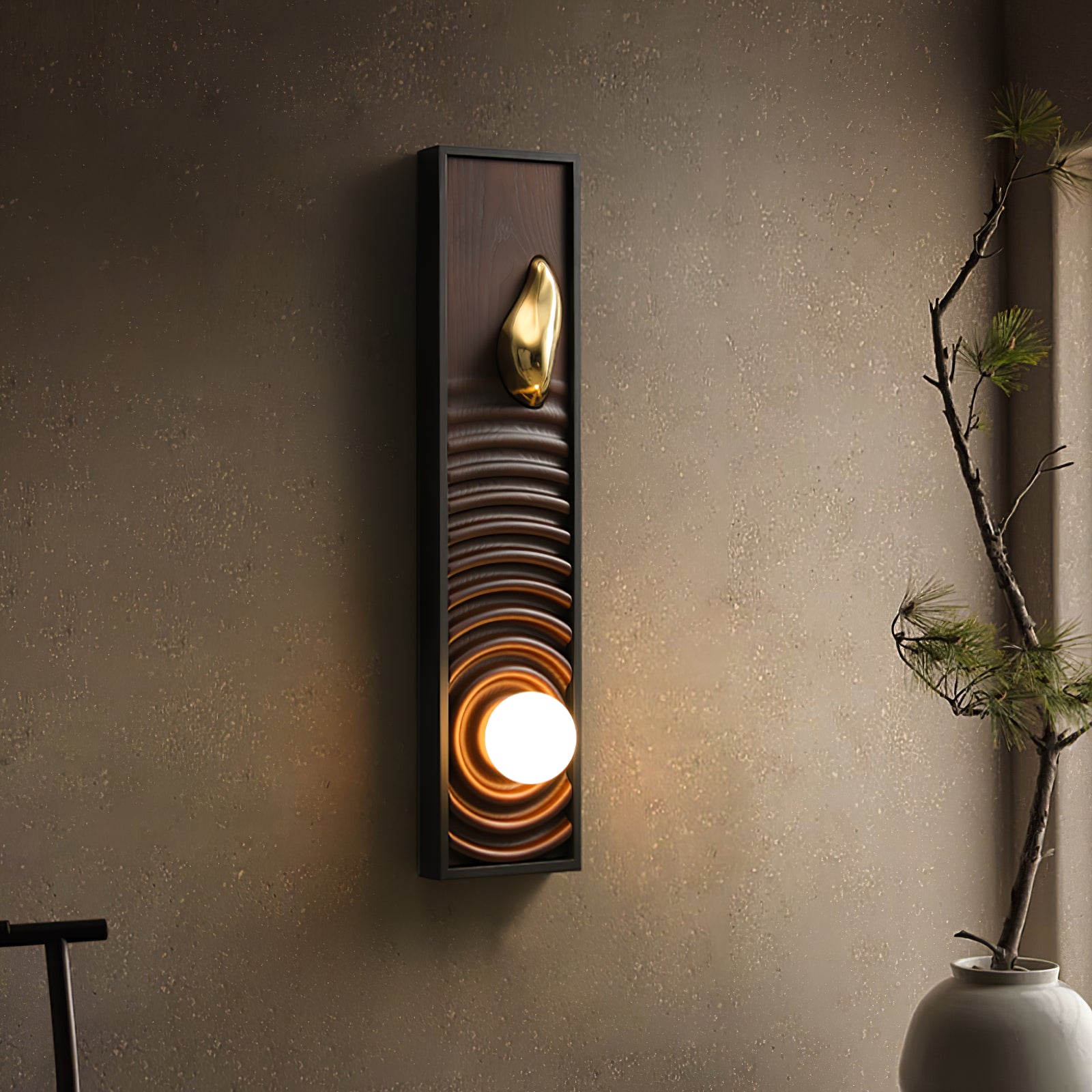 Caleb Vintage Wood Wall Lamp - Letslighting