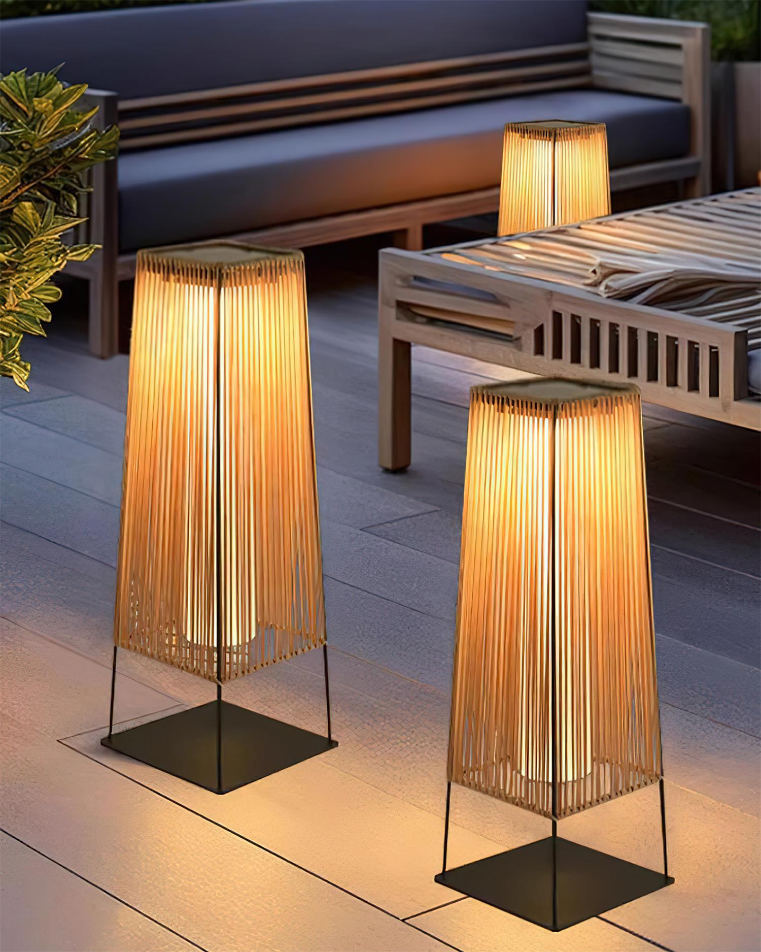 Solara Outdoor Post Light Slatted Vertical - Letslighting