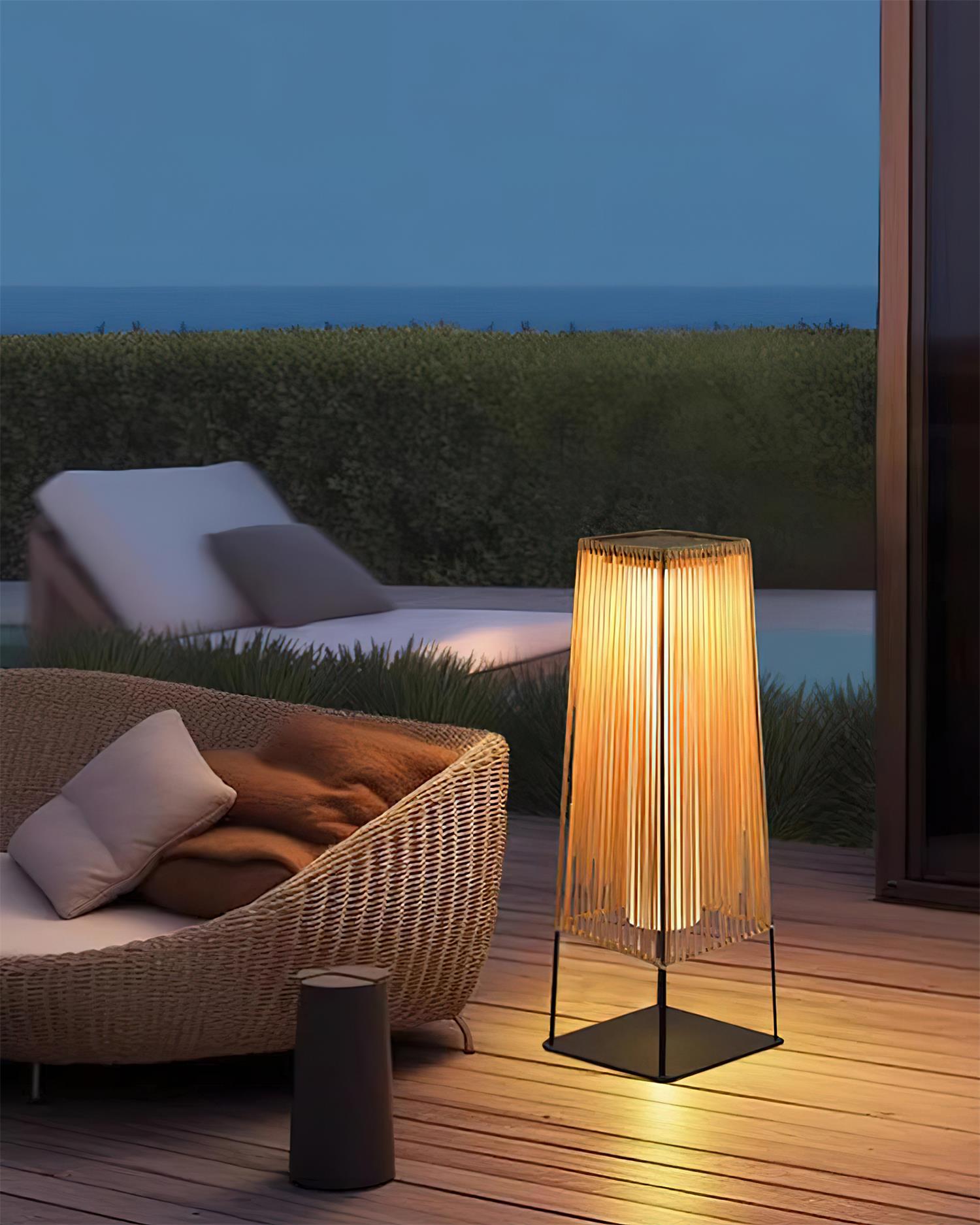 Solara Outdoor Post Light Slatted Vertical - Letslighting