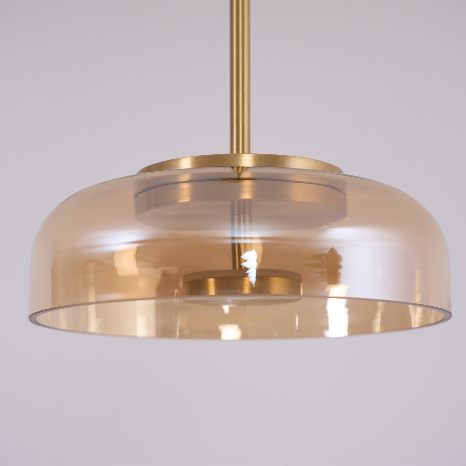 Lustra Pendant Lamp Transparent Glass Sleek - Letslighting
