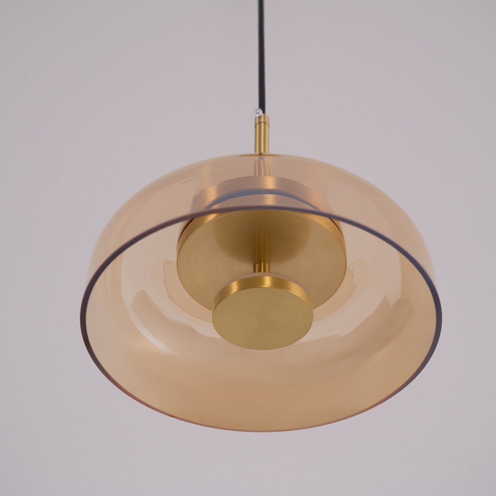 Lustra Pendant Lamp Transparent Glass Sleek - Letslighting