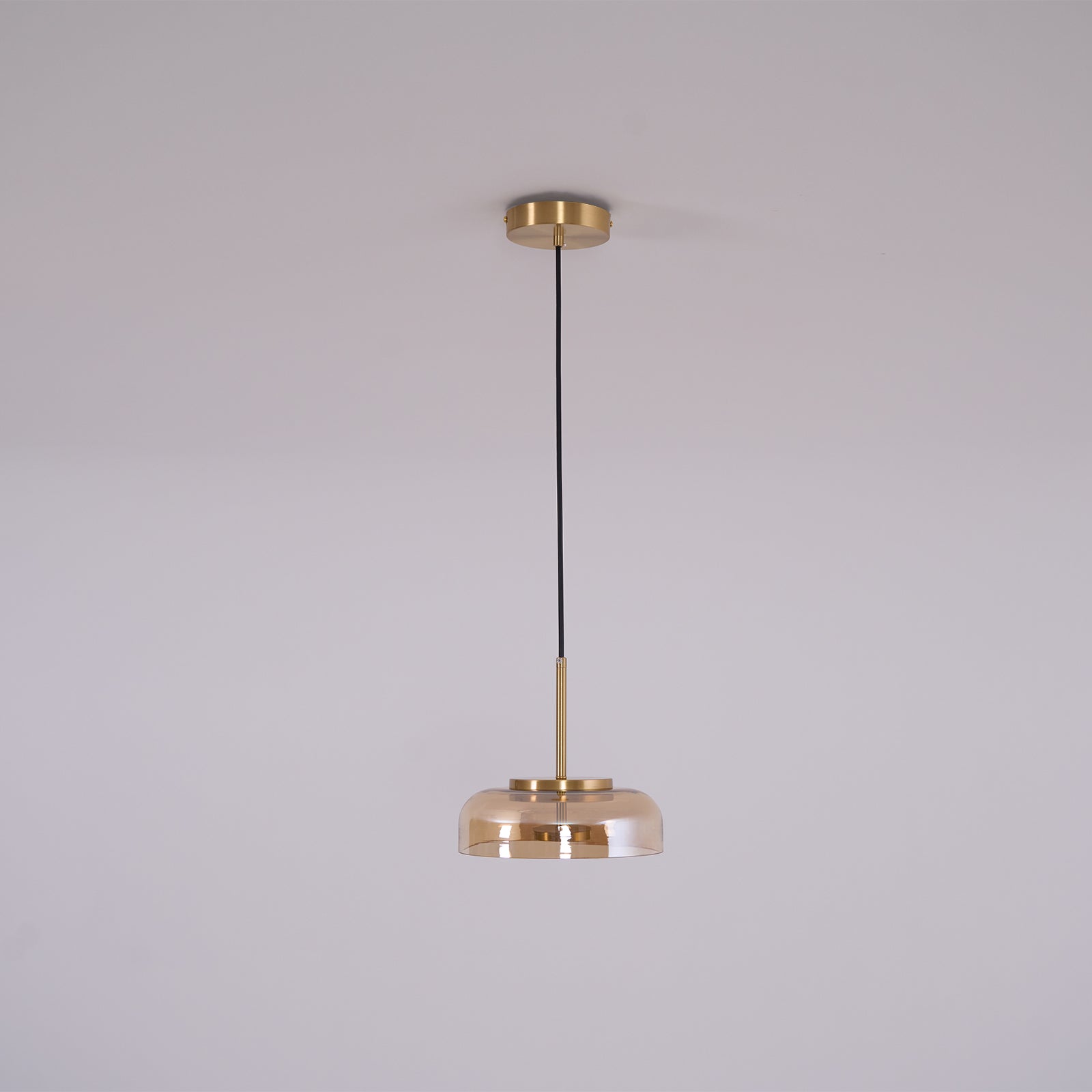 Lustra Pendant Lamp Transparent Glass Sleek - Letslighting