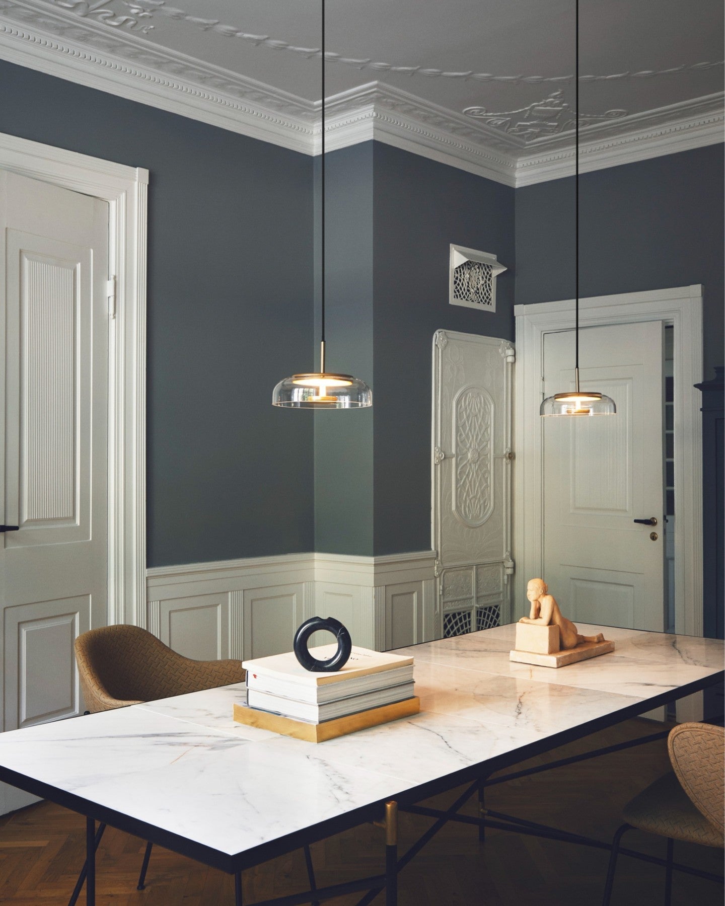 Lustra Pendant Lamp Transparent Glass Sleek - Letslighting