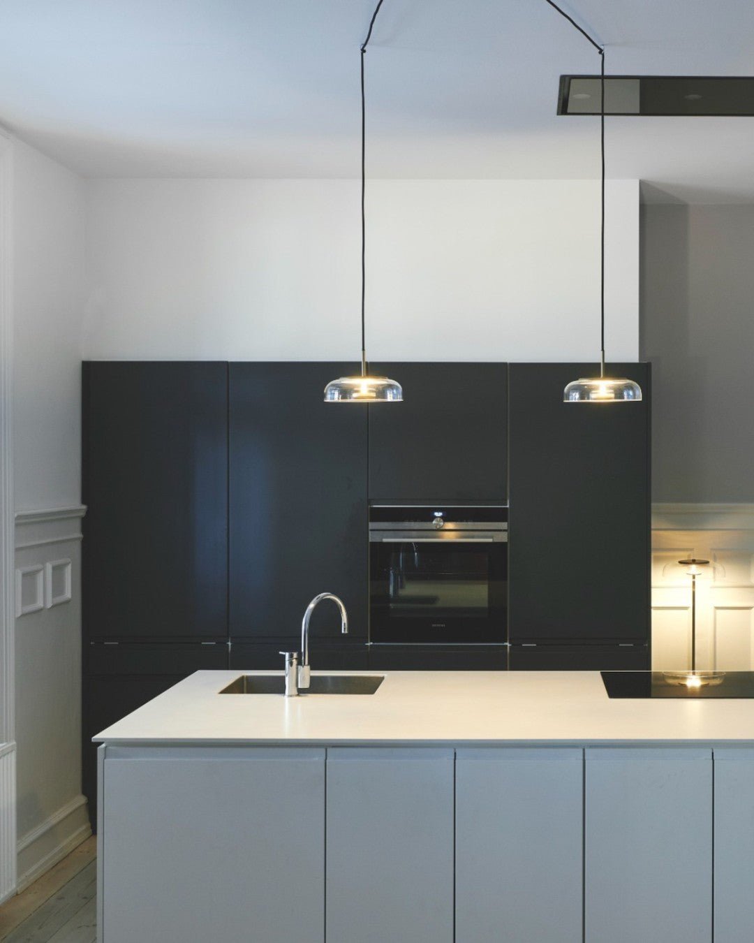 Lustra Pendant Lamp Transparent Glass Sleek - Letslighting