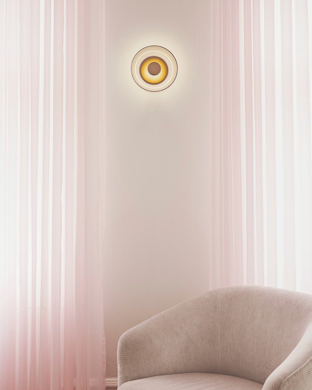 Crux Modern Minimalist Brass Glass Wall Light - Letslighting