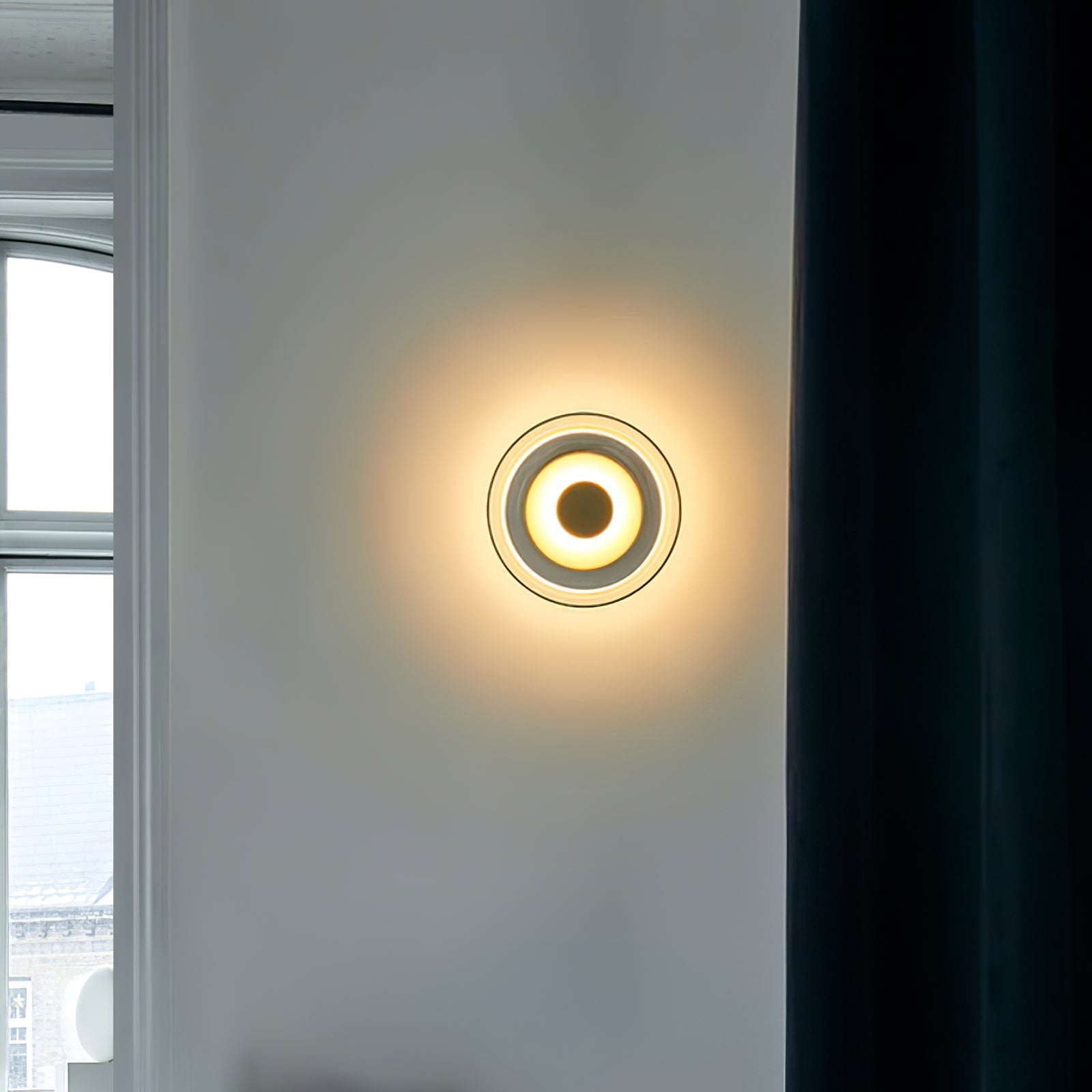 Crux Modern Minimalist Brass Glass Wall Light - Letslighting