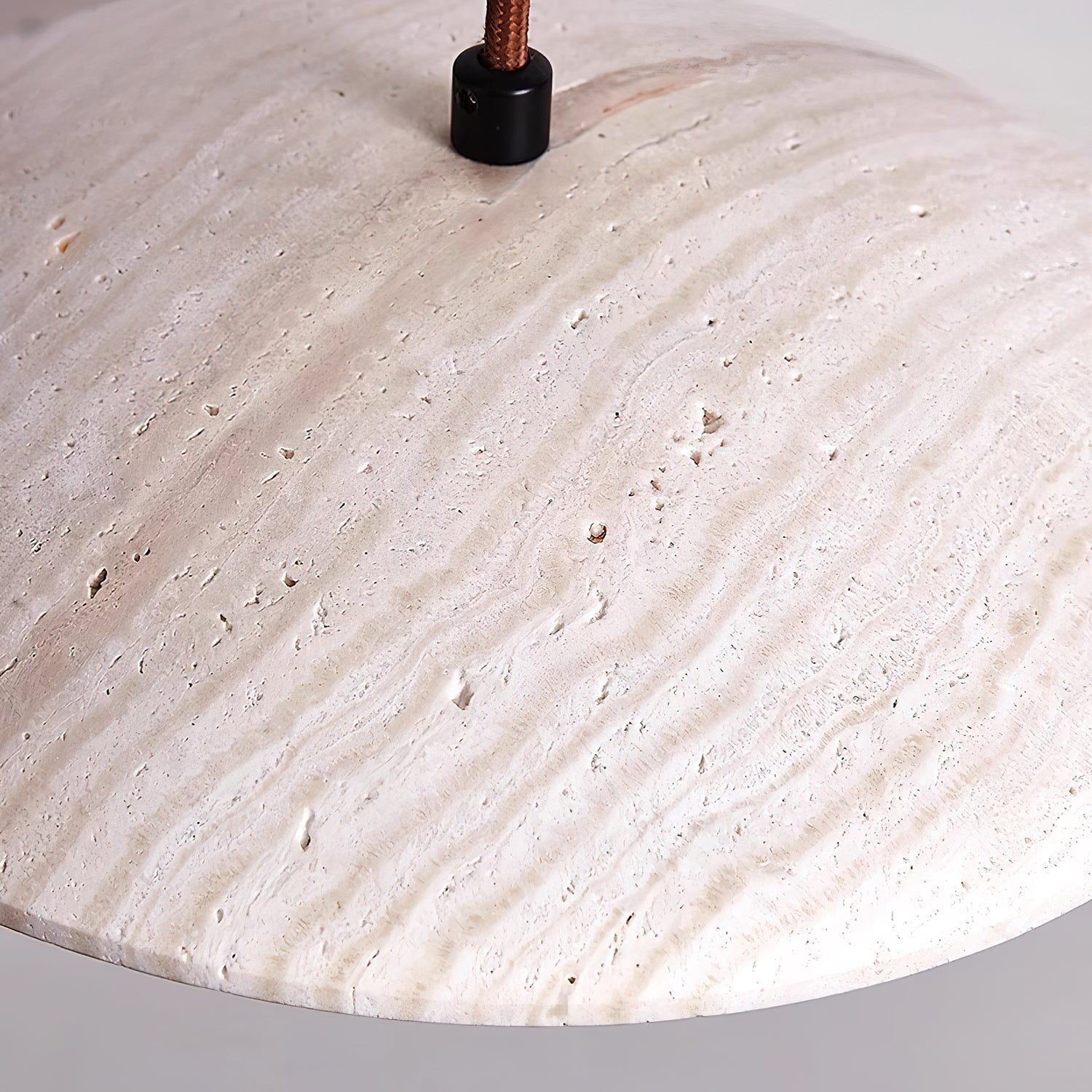 Zodore Wide-Brim Travertine Pendant Light - Letslighting