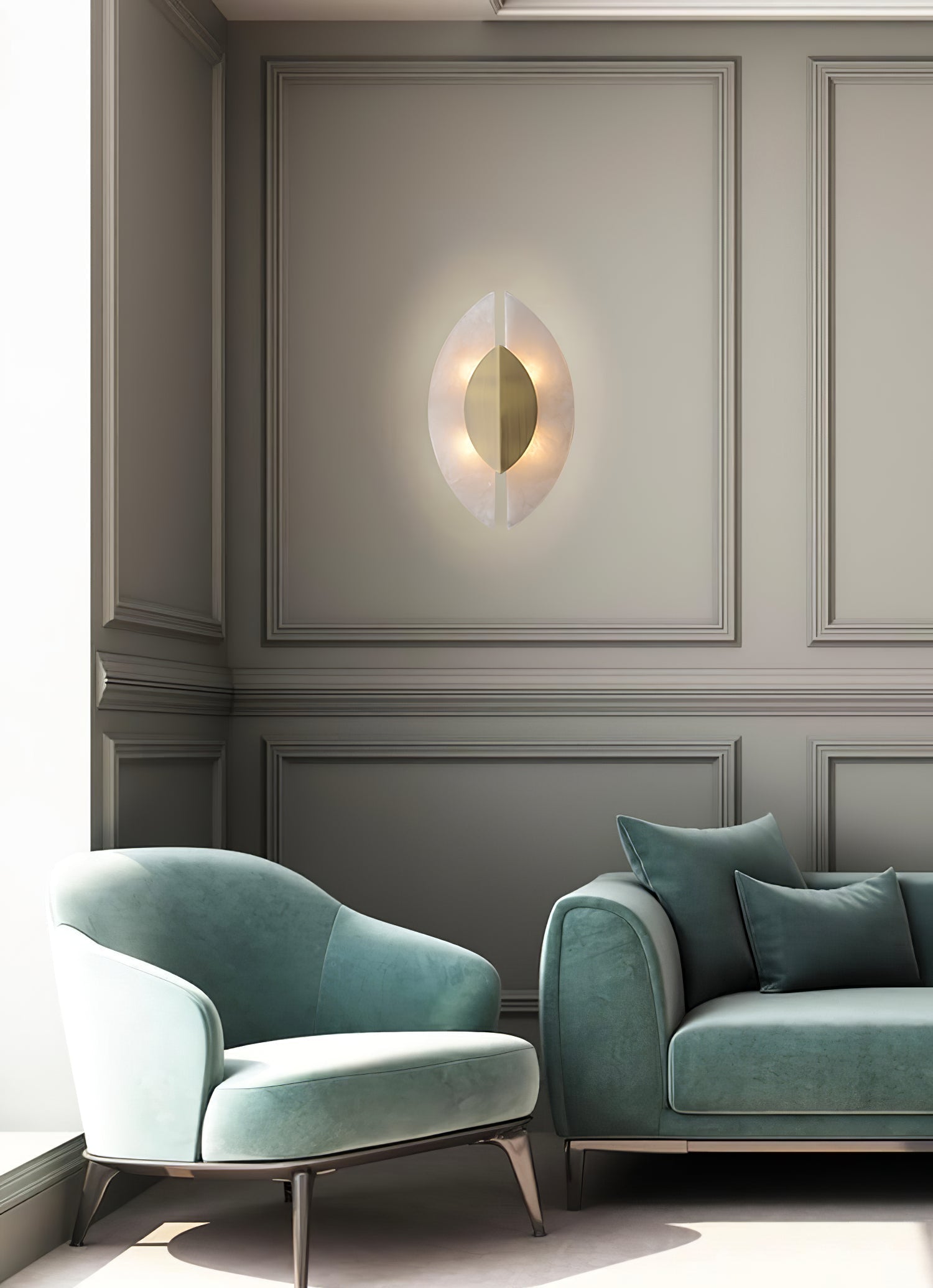 Solari Modern Alabaster Sconce