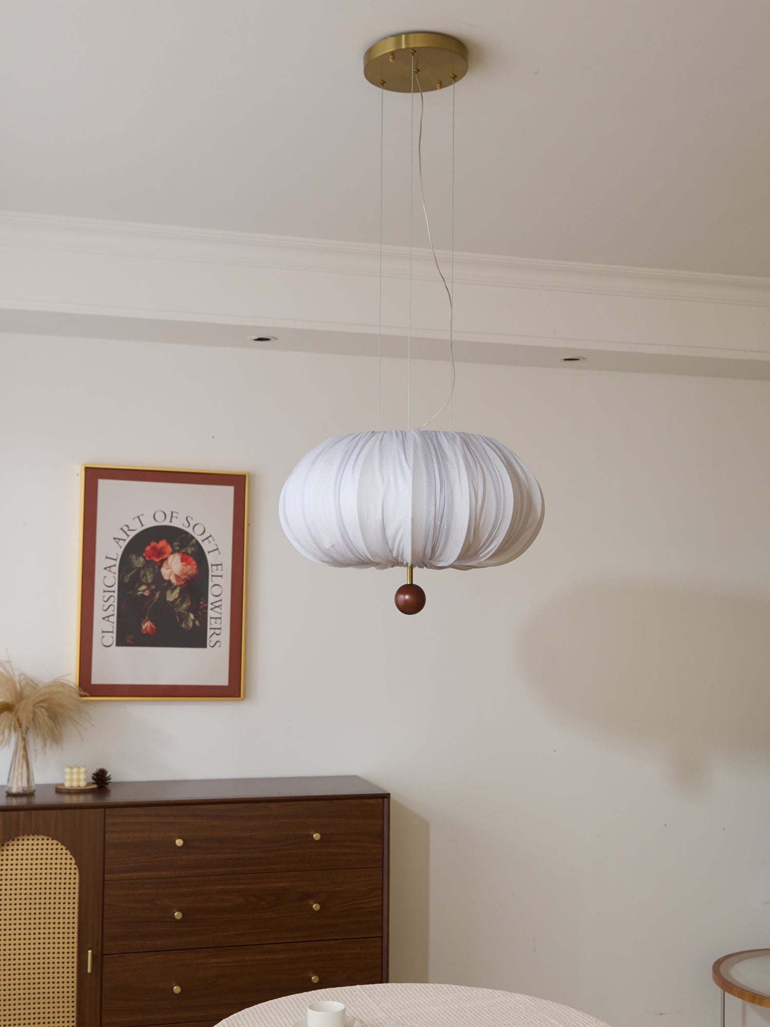 Vasilen Premium Nordic Art Balloon Wood Fabric Ceiling Light - Letslighting