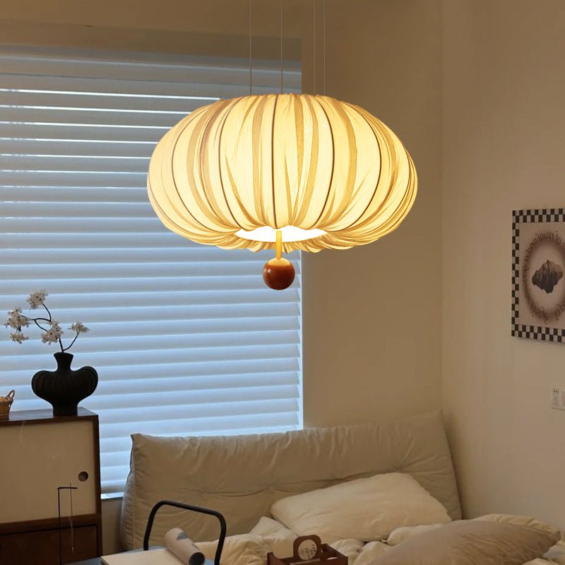 Vasilen Premium Nordic Art Balloon Wood Fabric Ceiling Light - Letslighting